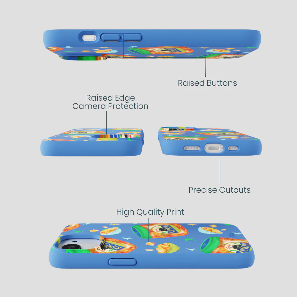 Electric Blue Kimchi Club iPhone 16e/17e Case - Image 3