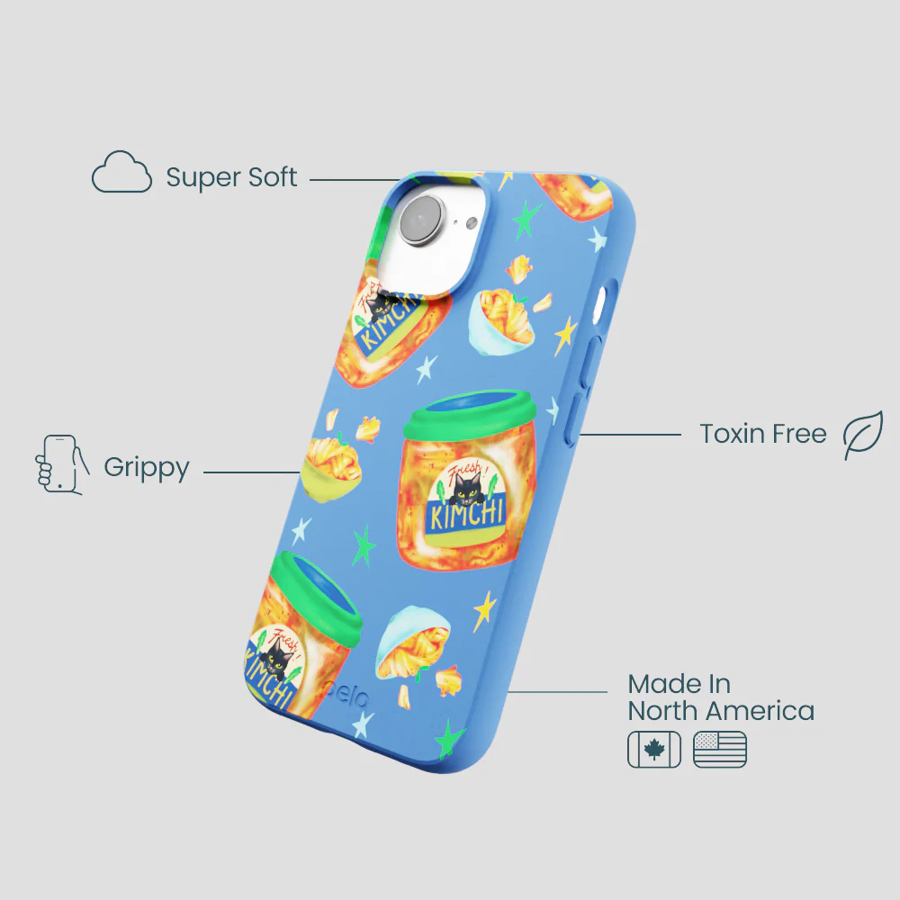 Electric Blue Kimchi Club iPhone 16e/17e Case - Image 4