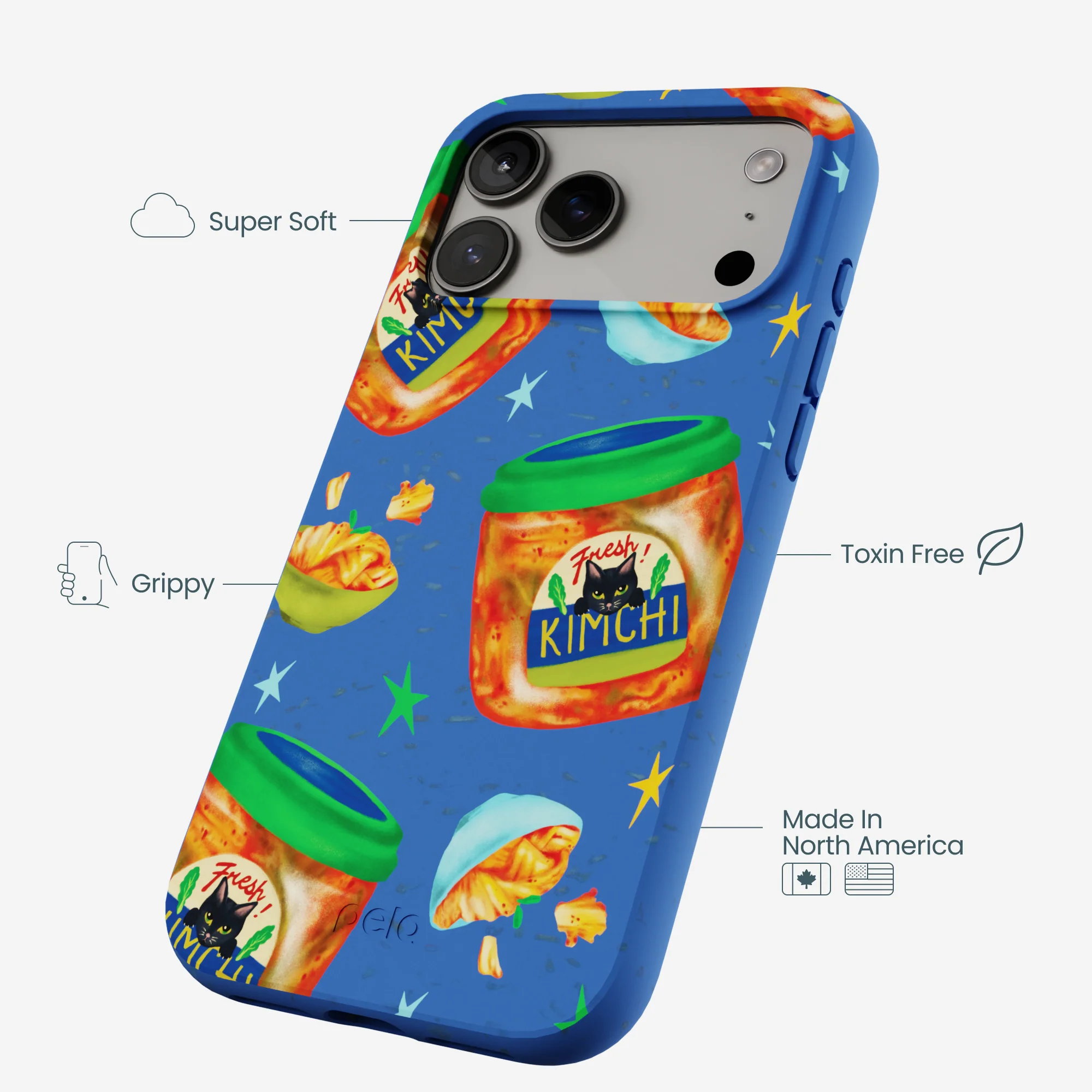 Electric Blue Kimchi Club iPhone 17 Pro Max Case - Image 4