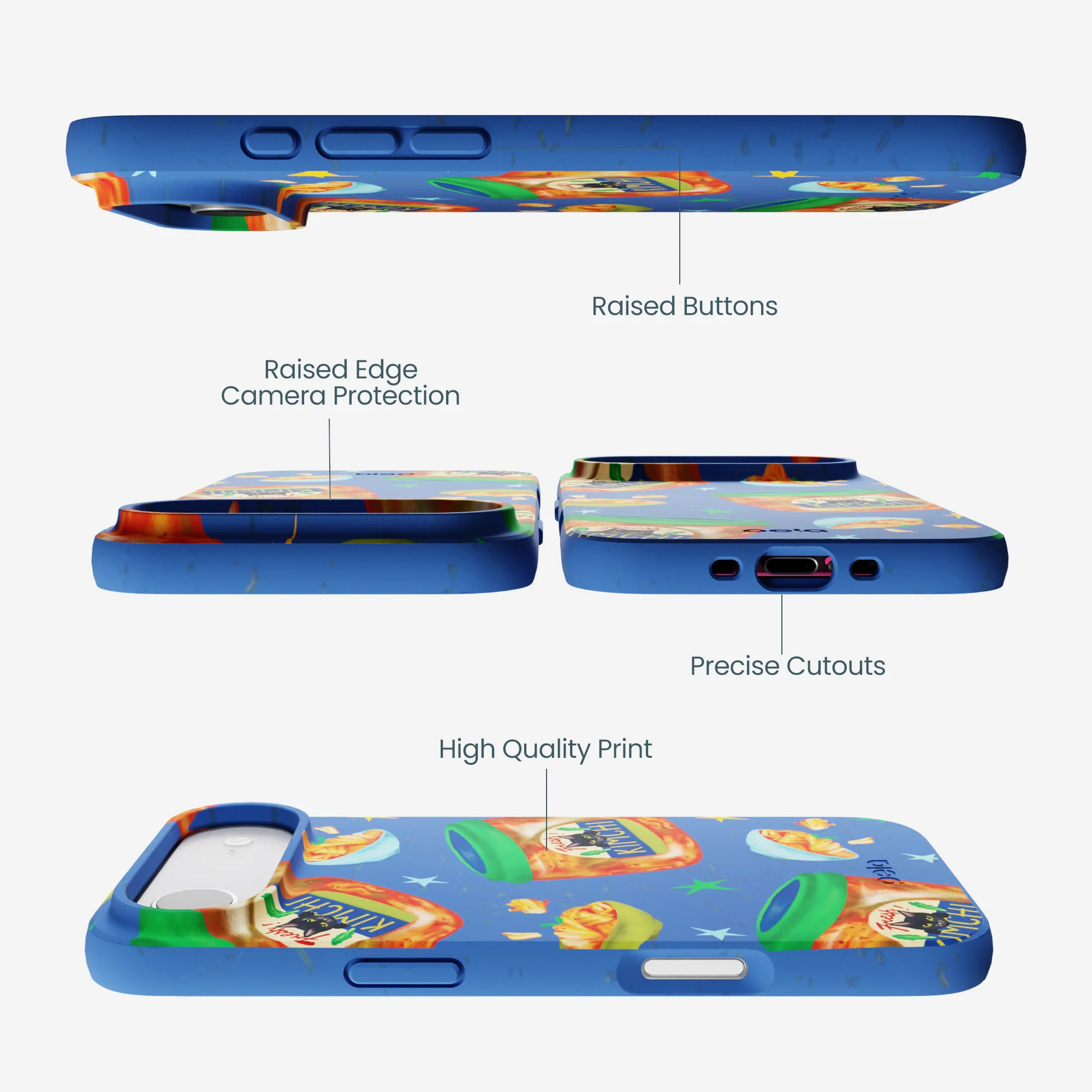 Electric Blue Kimchi Club iPhone Air Case - Image 3