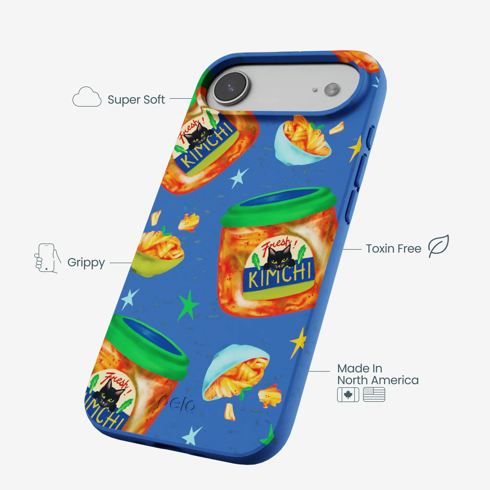 Electric Blue Kimchi Club iPhone Air Case - Image 4