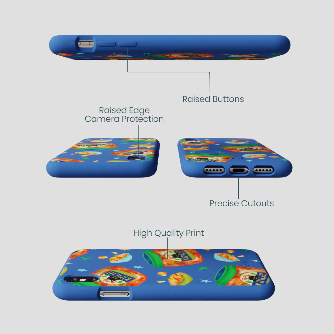 Electric Blue Kimchi Club iPhone XR Case - Image 3