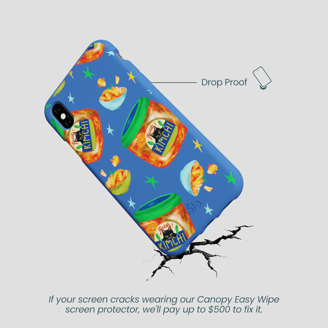 Electric Blue Kimchi Club iPhone XR Case - Image 5