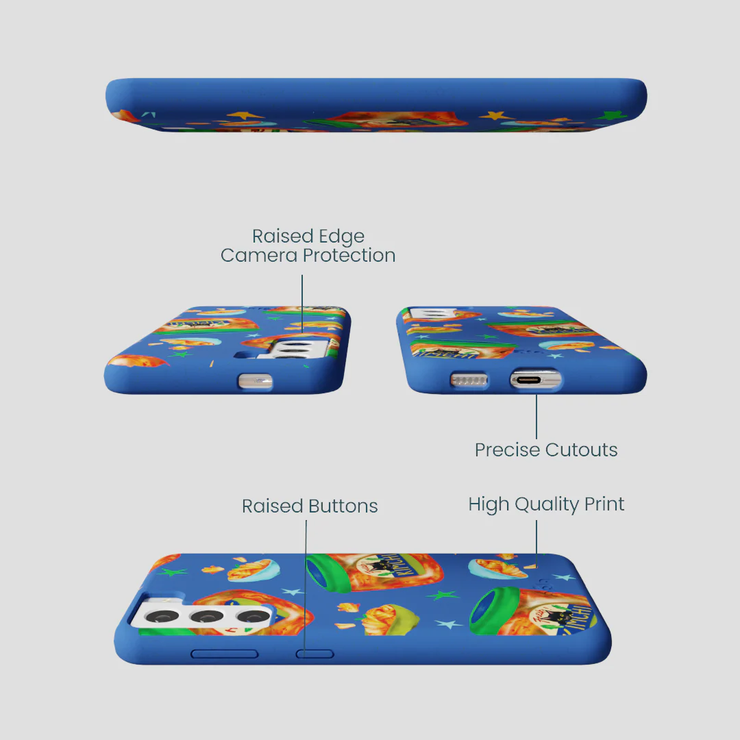 Electric Blue Kimchi Club Samsung Galaxy S22 Case - Image 3