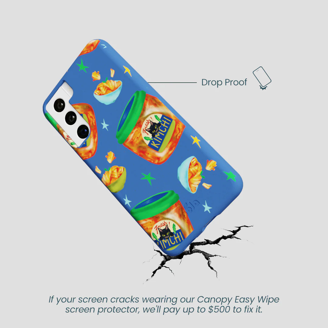 Electric Blue Kimchi Club Samsung Galaxy S22 Case - Image 5