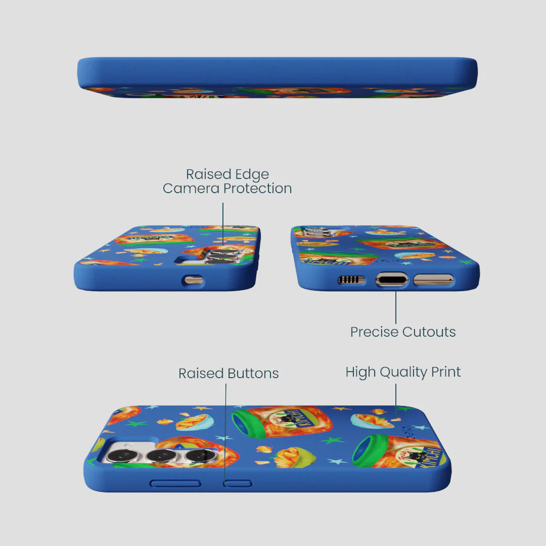 Electric Blue Kimchi Club Samsung Galaxy S23 Case - Image 3
