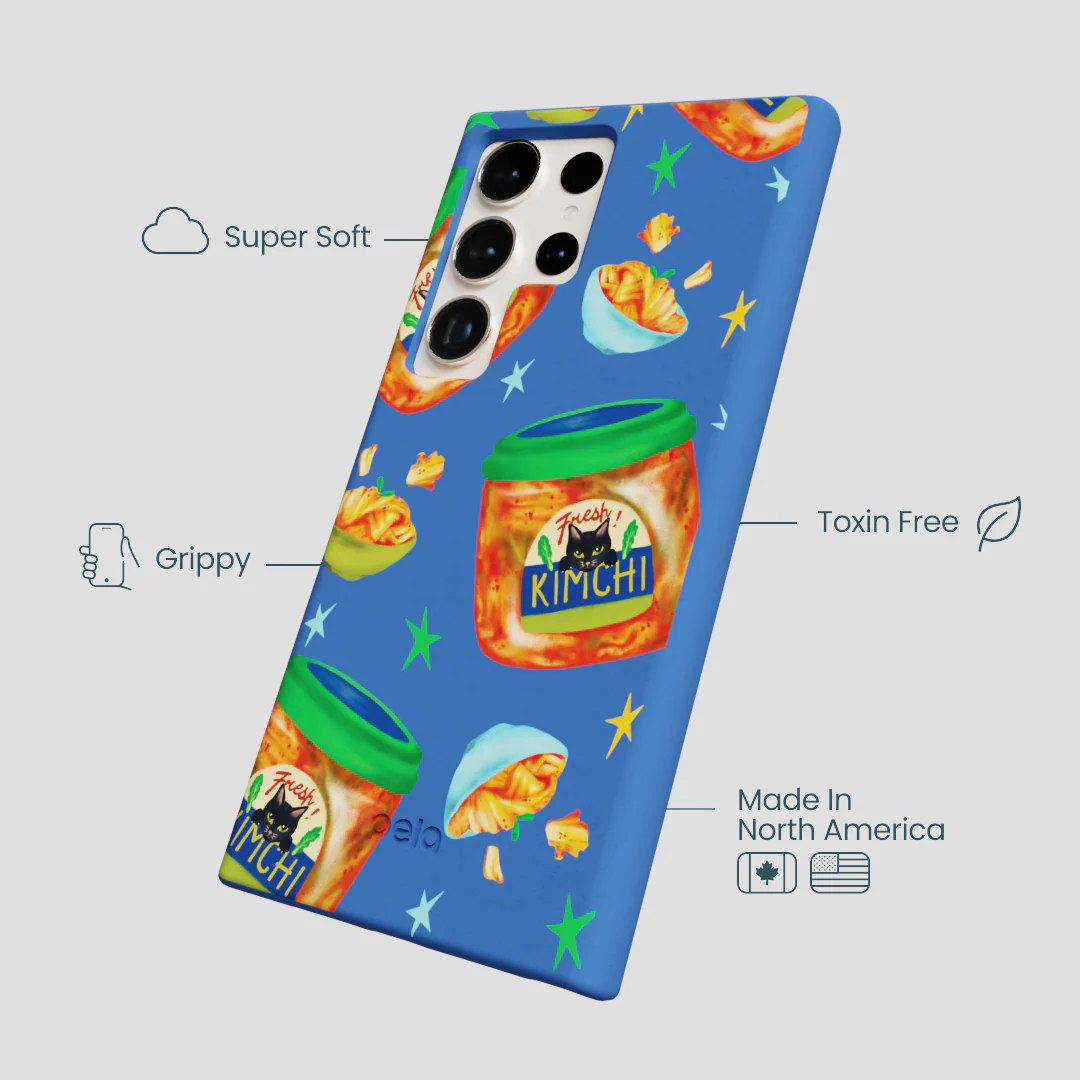 Electric Blue Kimchi Club Samsung Galaxy S24 Ultra Case - Image 4