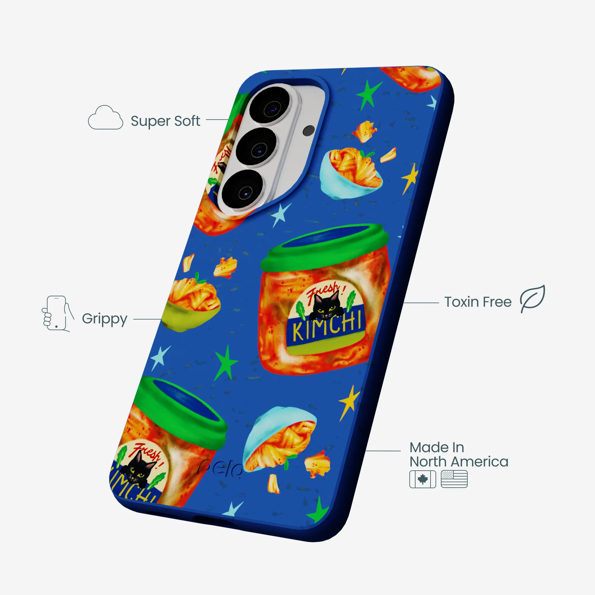 Electric Blue Kimchi Club Samsung Galaxy S26 Case - Image 3