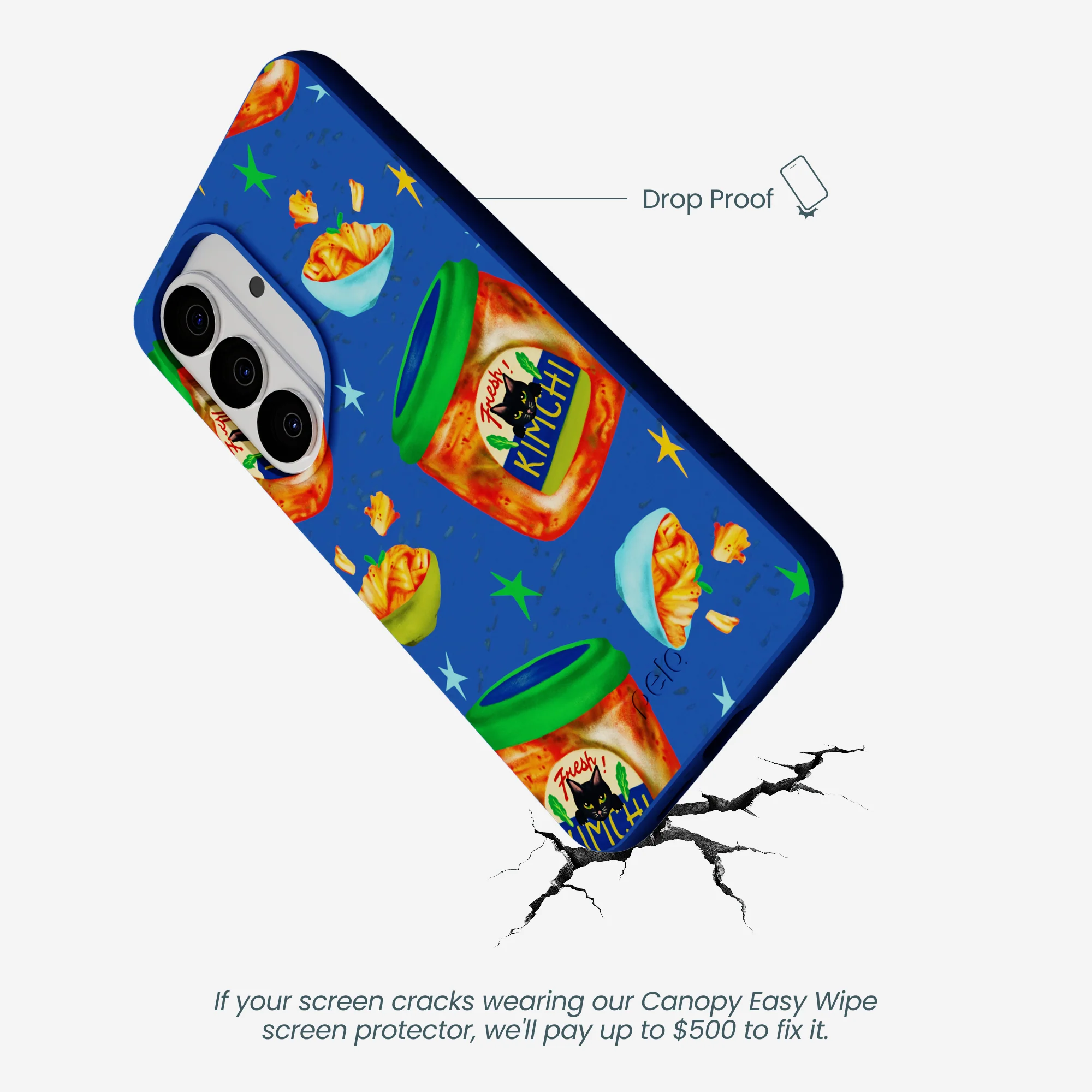 Electric Blue Kimchi Club Samsung Galaxy S26 Case - Image 4