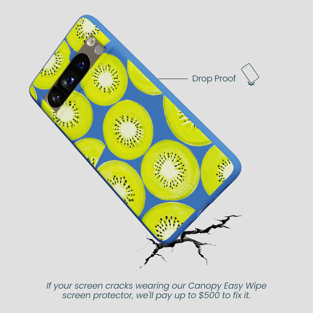 Electric Blue Kiwi Slices Google Pixel 8 Pro Case - Image 5