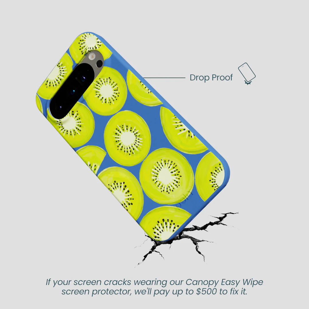 Electric Blue Kiwi Slices Google Pixel 9/9 Pro Case - Image 5