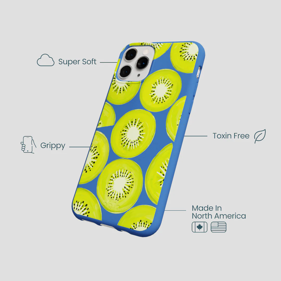 Electric Blue Kiwi Slices iPhone 11 Pro Case - Image 4