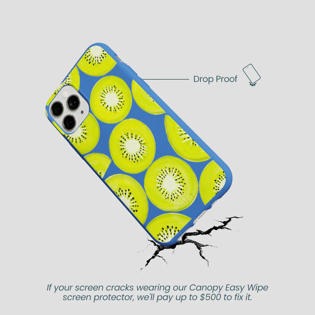 Electric Blue Kiwi Slices iPhone 11 Pro Case - Image 5
