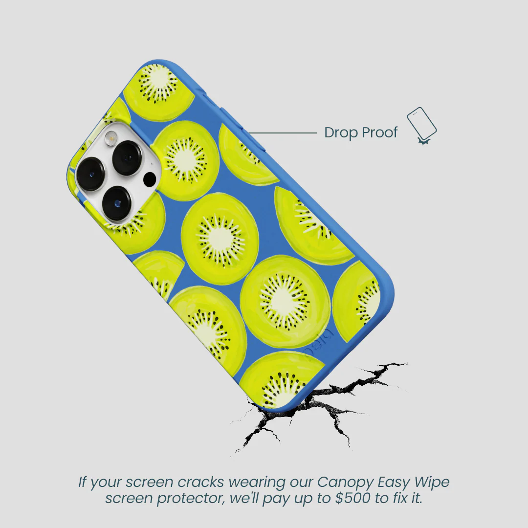 Electric Blue Kiwi Slices iPhone 13 Pro Case - Image 5