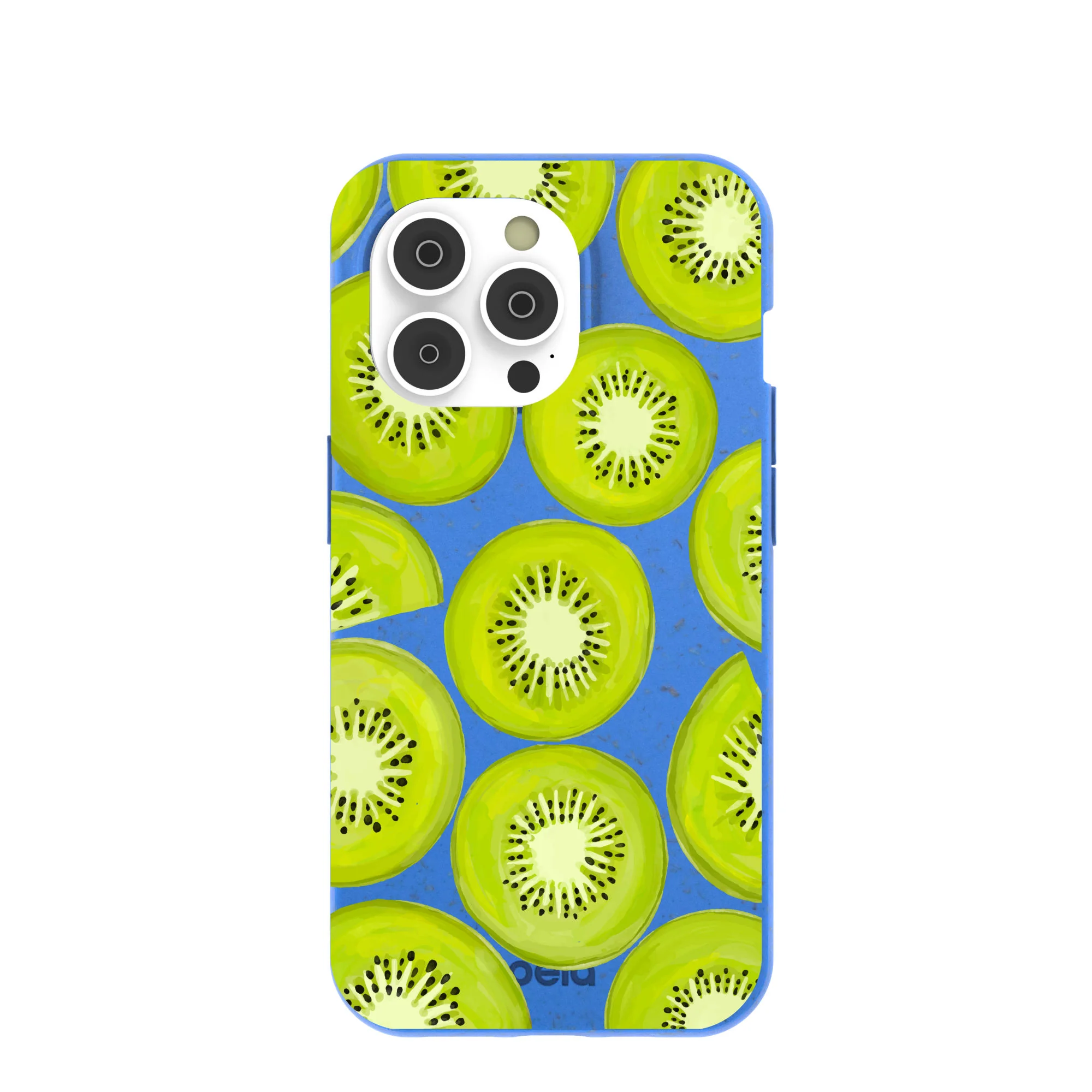 Electric Blue Kiwi Slices iPhone 14 Pro Case