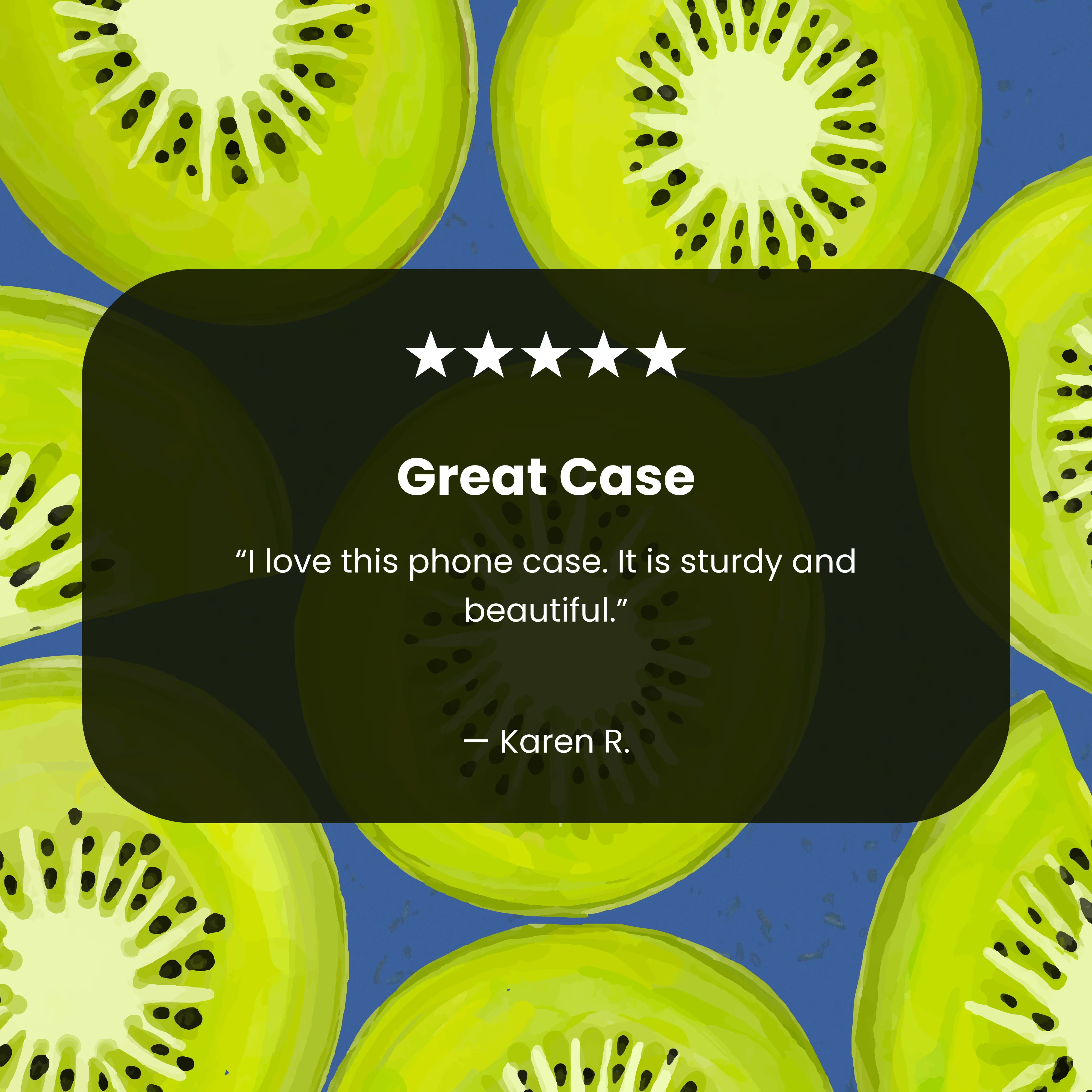 Electric Blue Kiwi Slices iPhone 16 Pro Max Case - Image 7