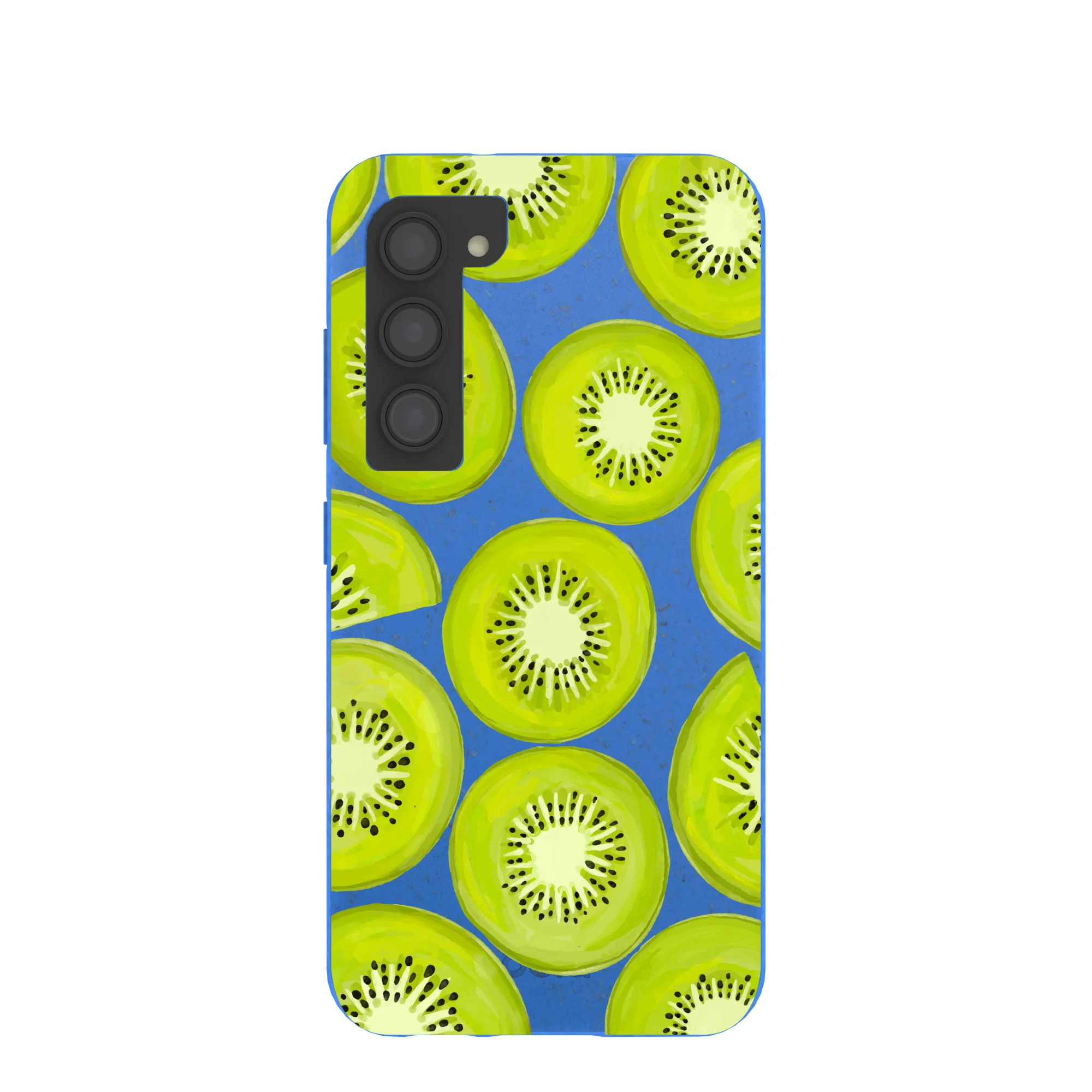 Electric Blue Kiwi Slices Samsung Galaxy S23 Case