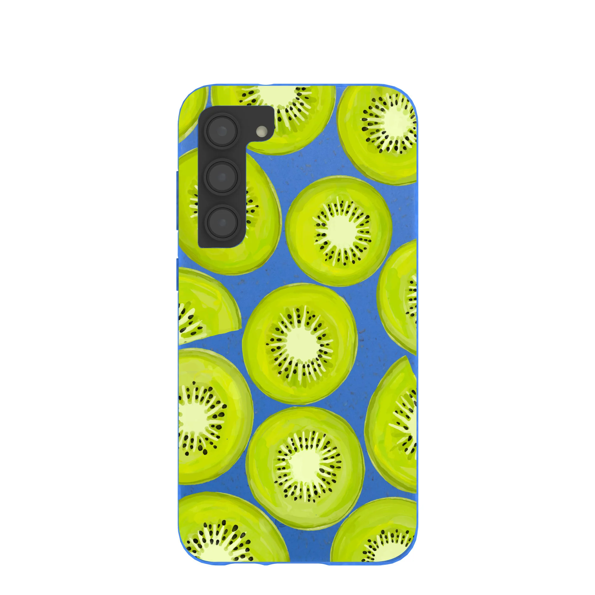 Electric Blue Kiwi Slices Samsung Galaxy S23+(Plus) Case