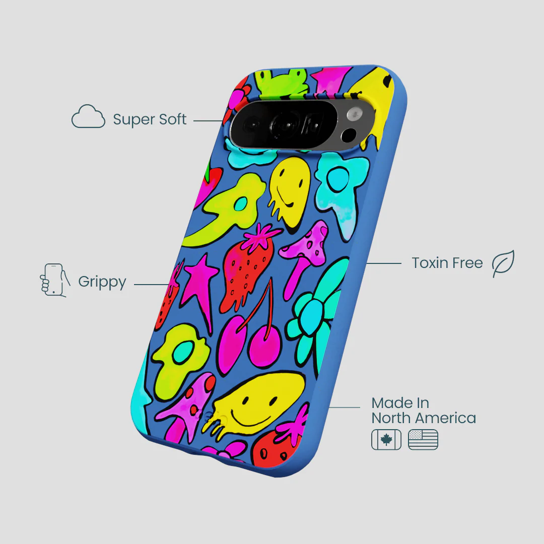 Electric Blue Melty Mood Google Pixel 10/10 Pro Case - Image 3