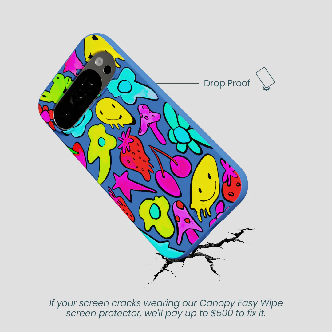 Electric Blue Melty Mood Google Pixel 10/10 Pro Case - Image 4