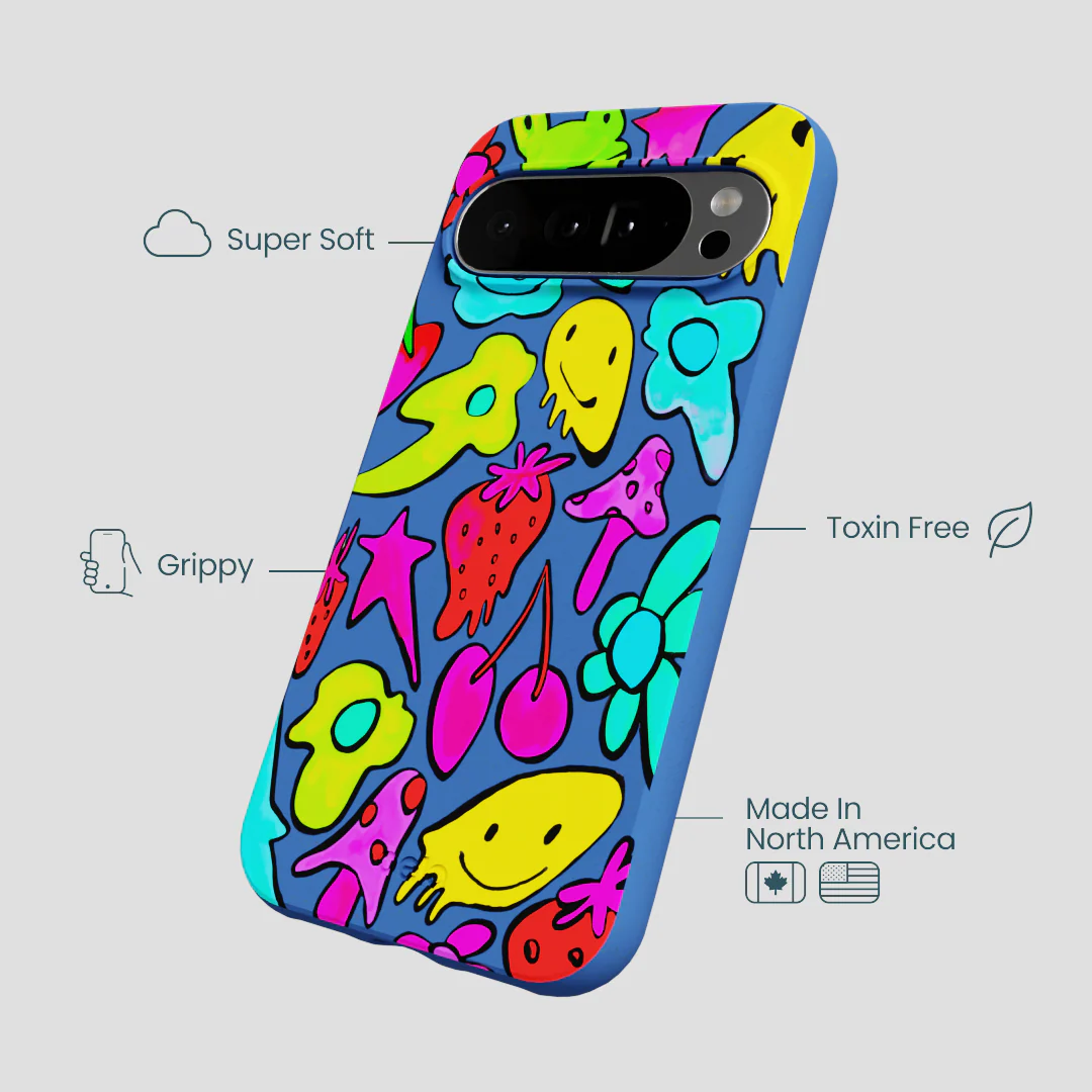 Electric Blue Melty Mood Google Pixel 10 Pro XL Case - Image 3