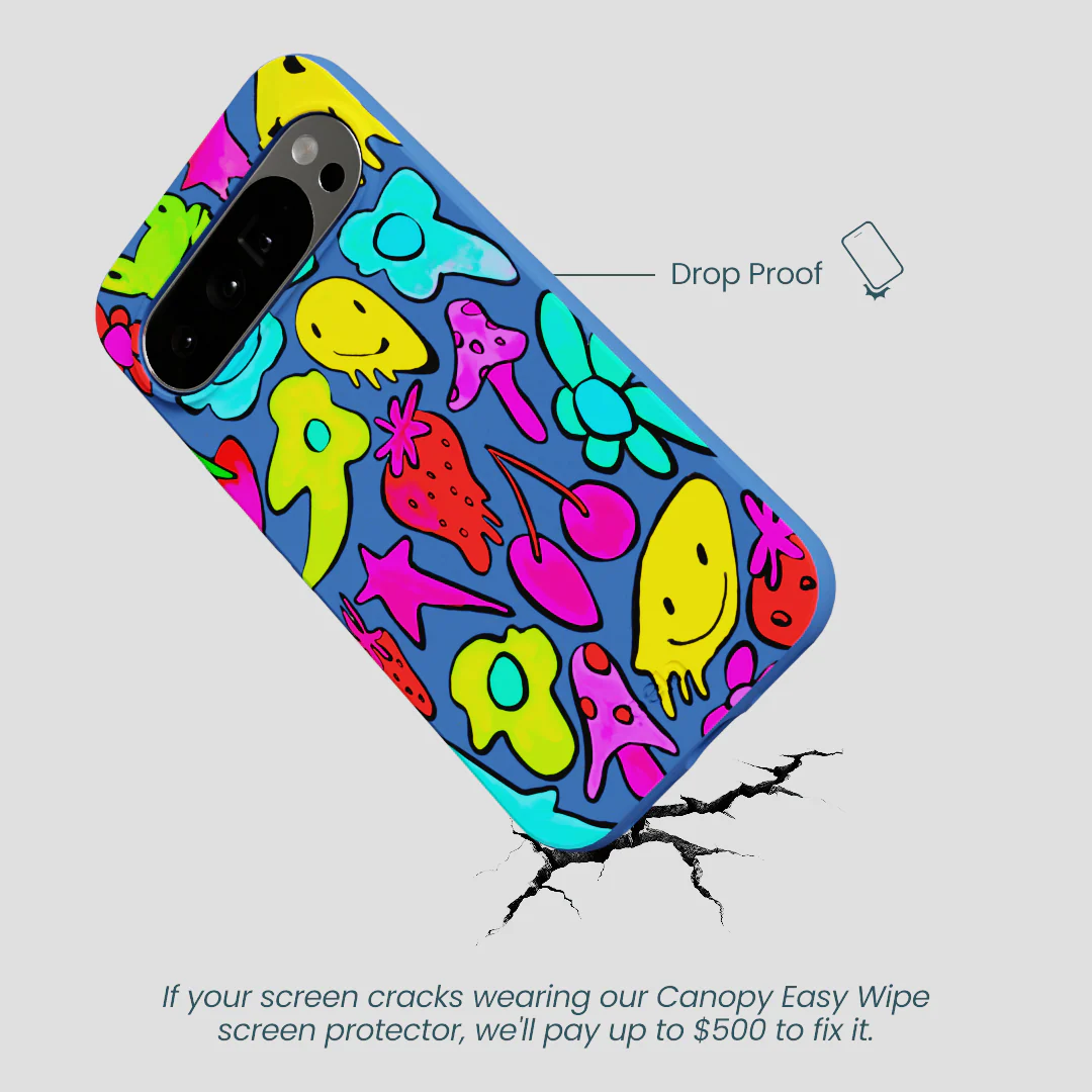 Electric Blue Melty Mood Google Pixel 10 Pro XL Case - Image 4
