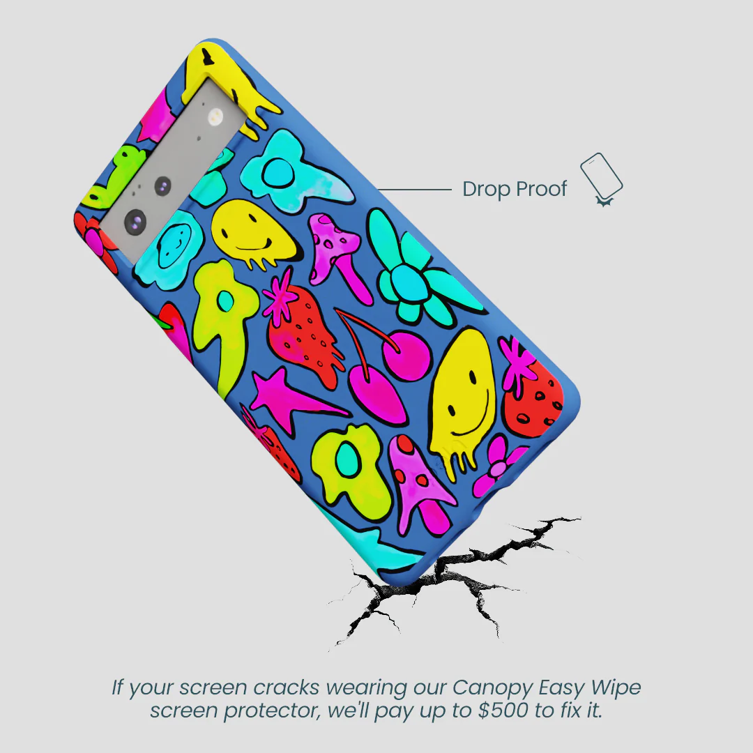 Electric Blue Melty Mood Google Pixel 6 Case - Image 4