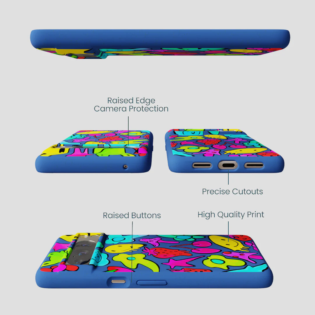 Electric Blue Melty Mood Google Pixel 8 Pro Case - Image 2