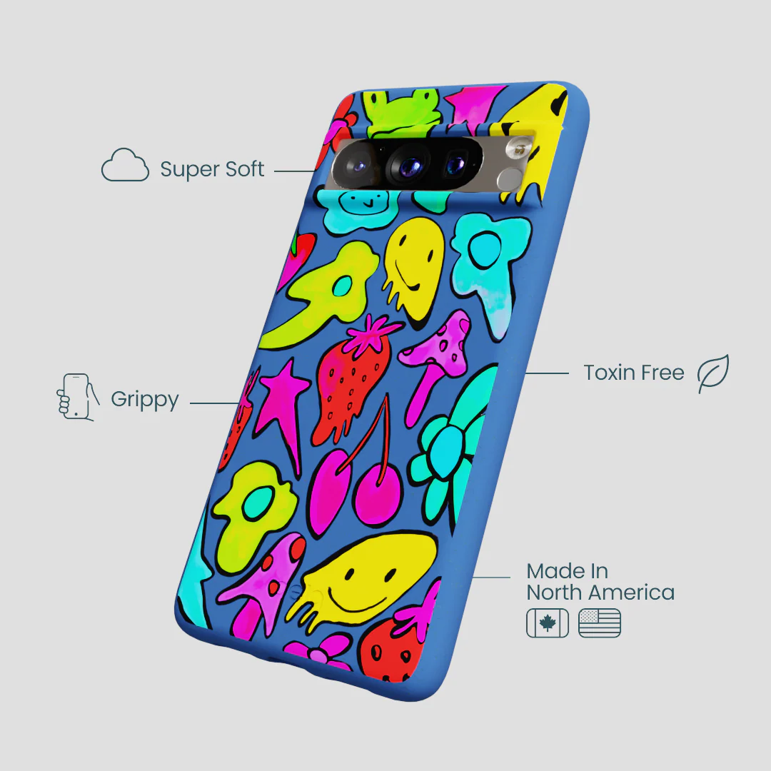 Electric Blue Melty Mood Google Pixel 8 Pro Case - Image 3