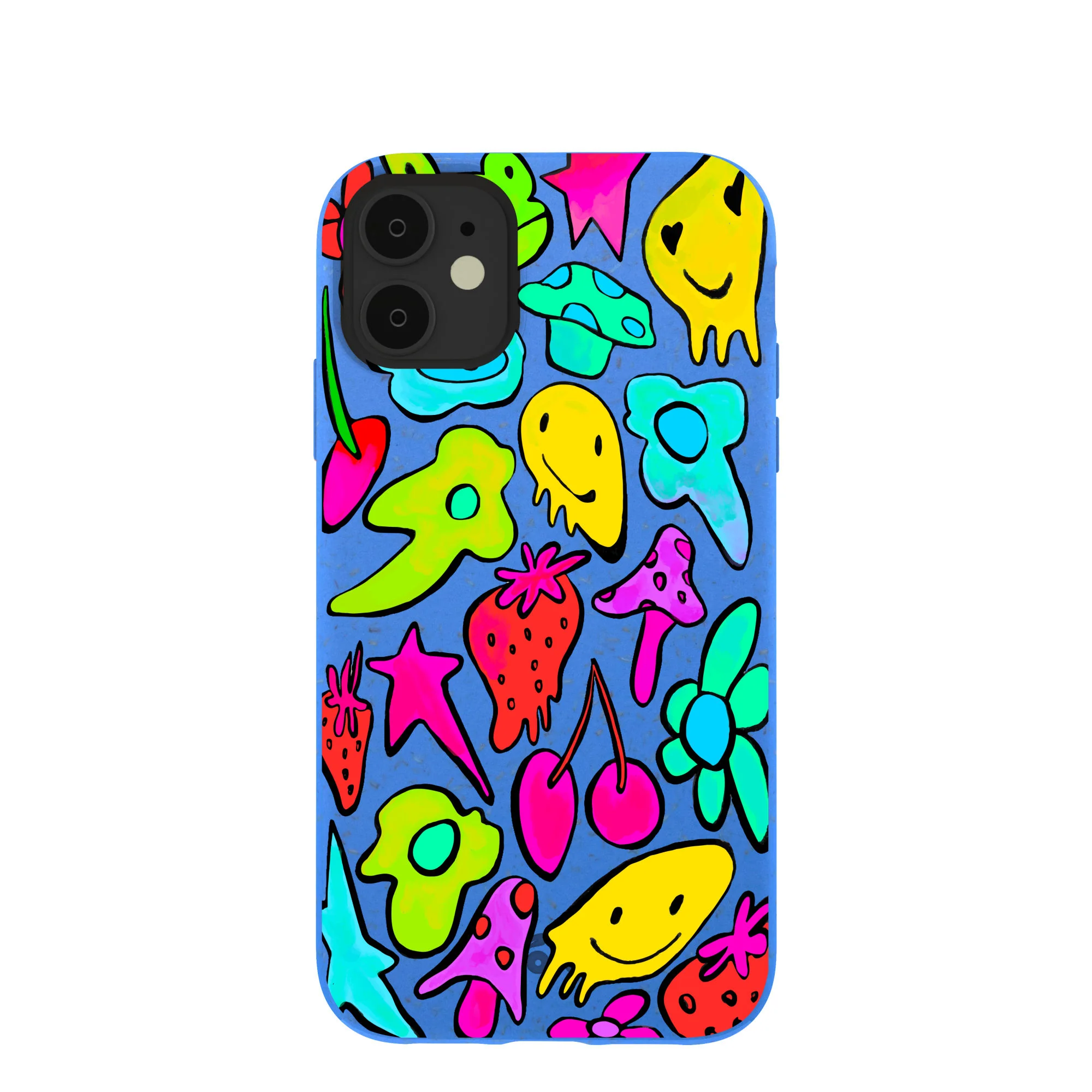 Electric Blue Melty Mood iPhone 11 Case