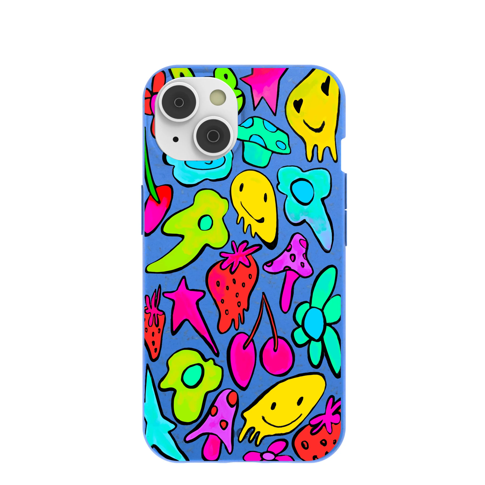 Electric Blue Melty Mood iPhone 14 Case