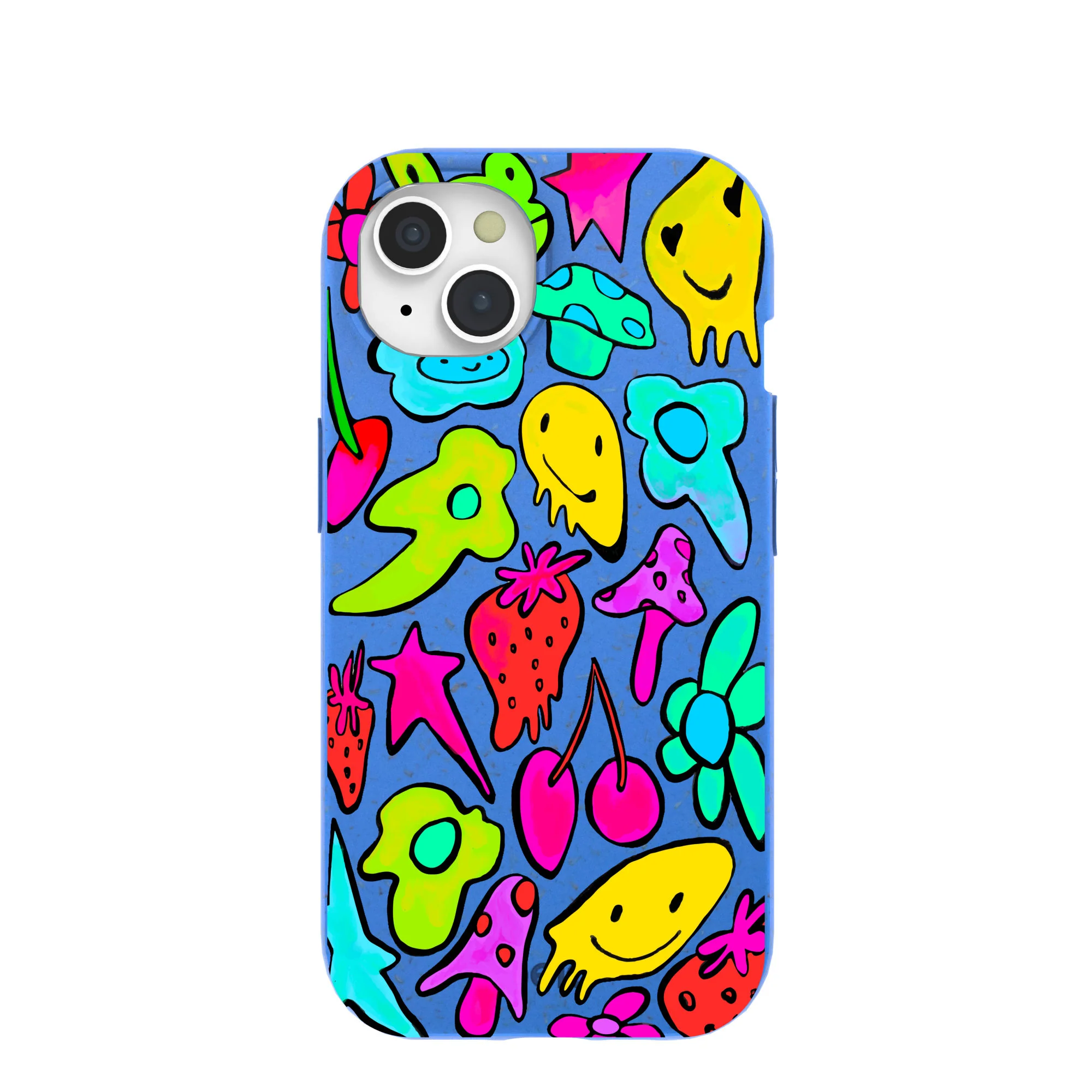 Electric Blue Melty Mood iPhone 15 Case