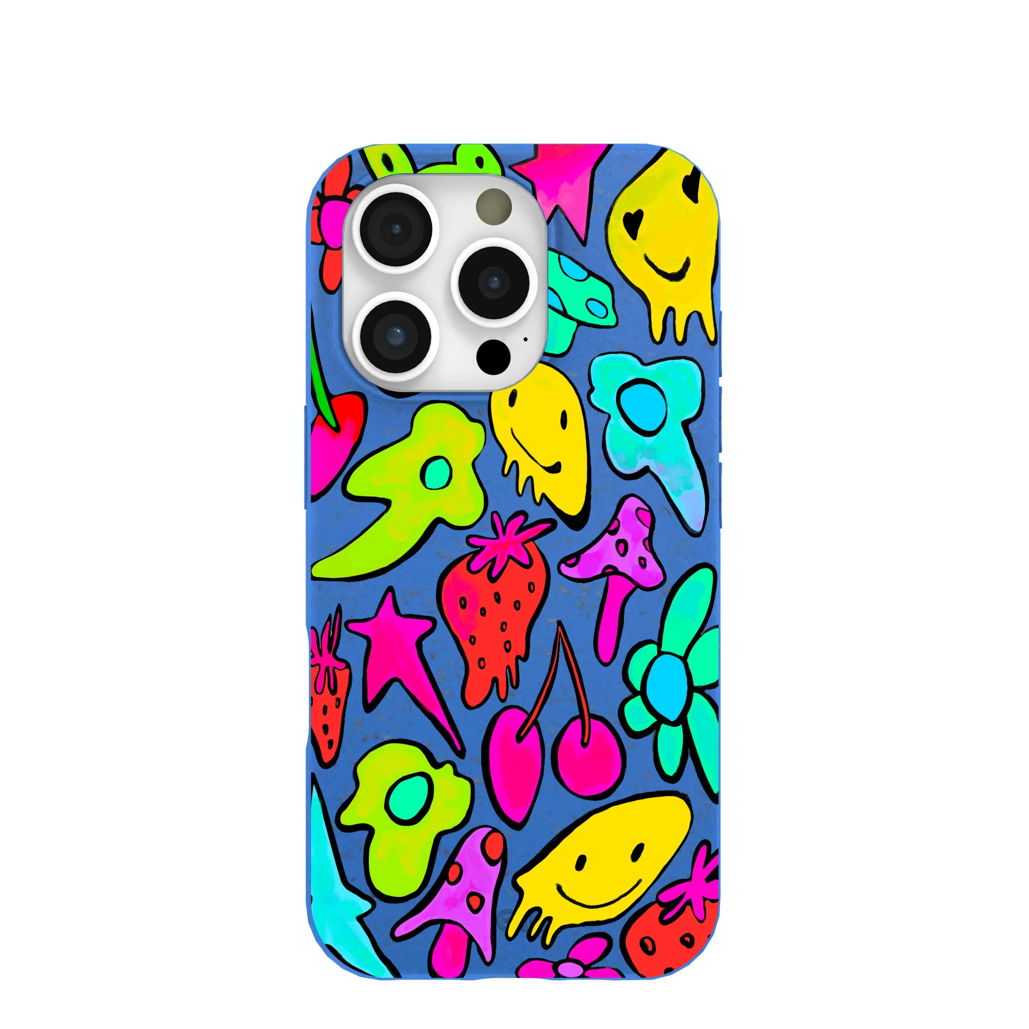 Electric Blue Melty Mood iPhone 16 Pro Case