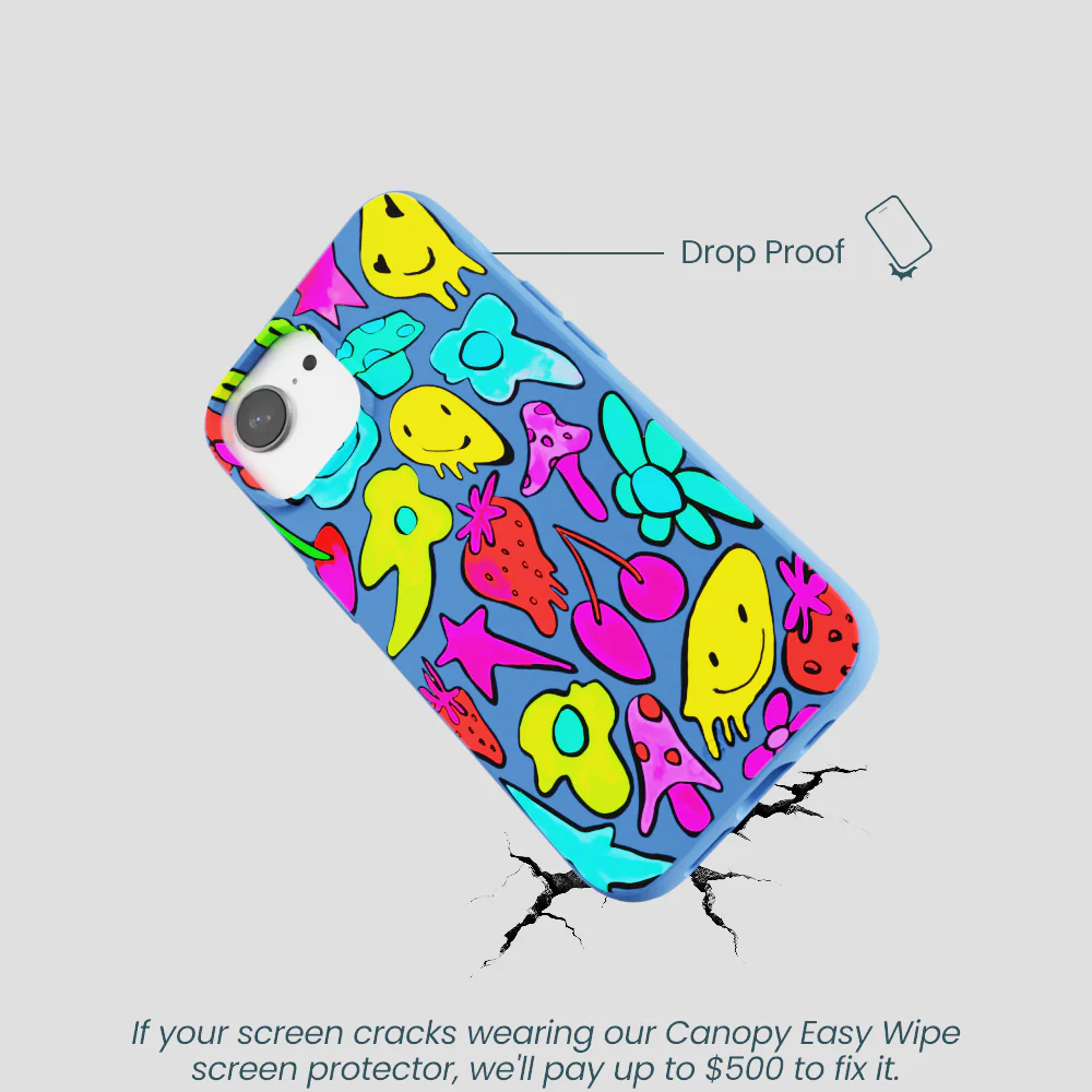Electric Blue Melty Mood iPhone 16e/17e Case - Image 5