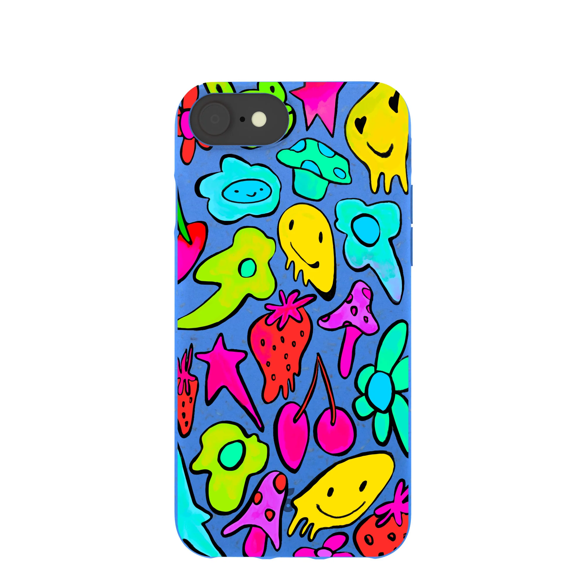 Electric Blue Melty Mood iPhone 6/6s/7/8/SE Case