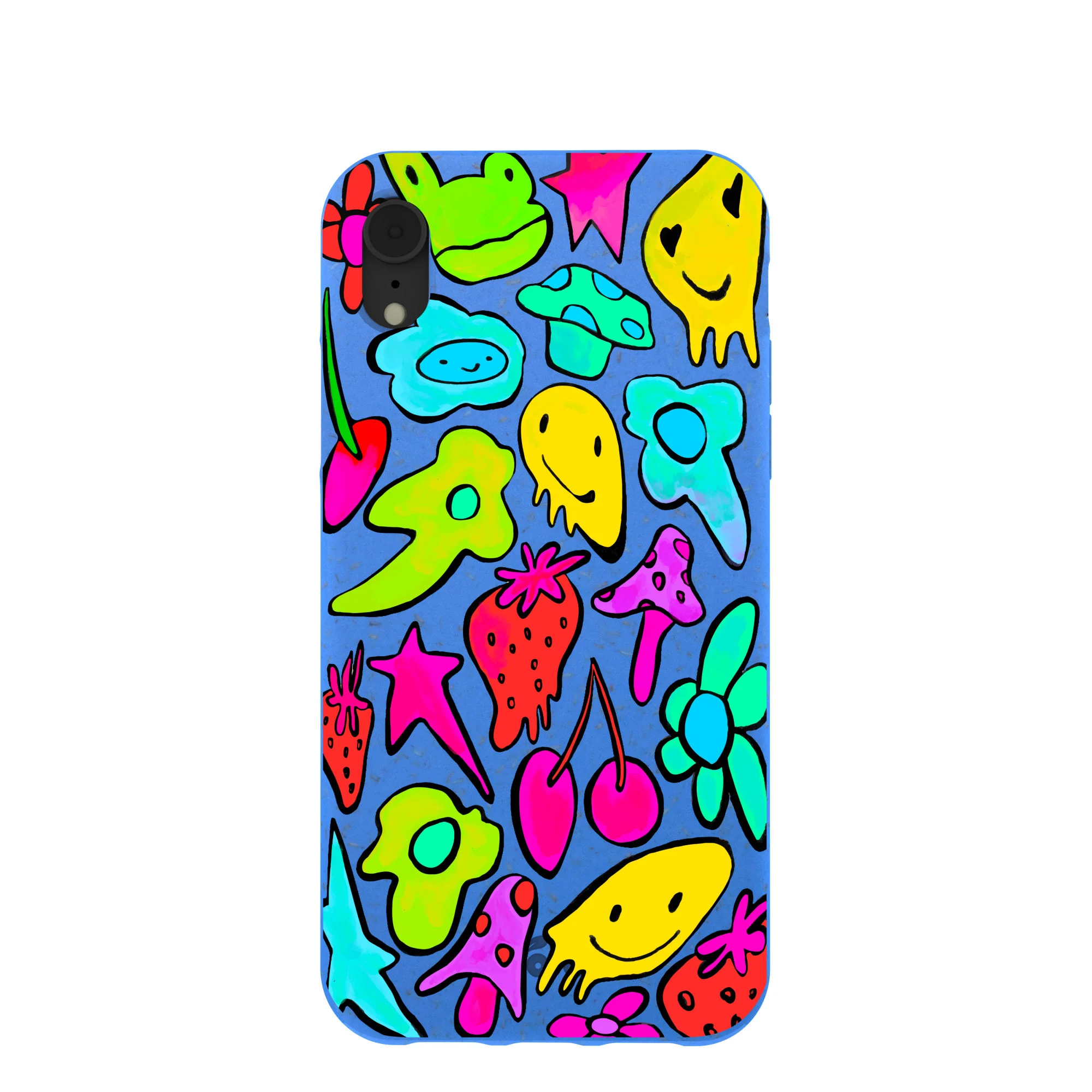 Electric Blue Melty Mood iPhone XR Case
