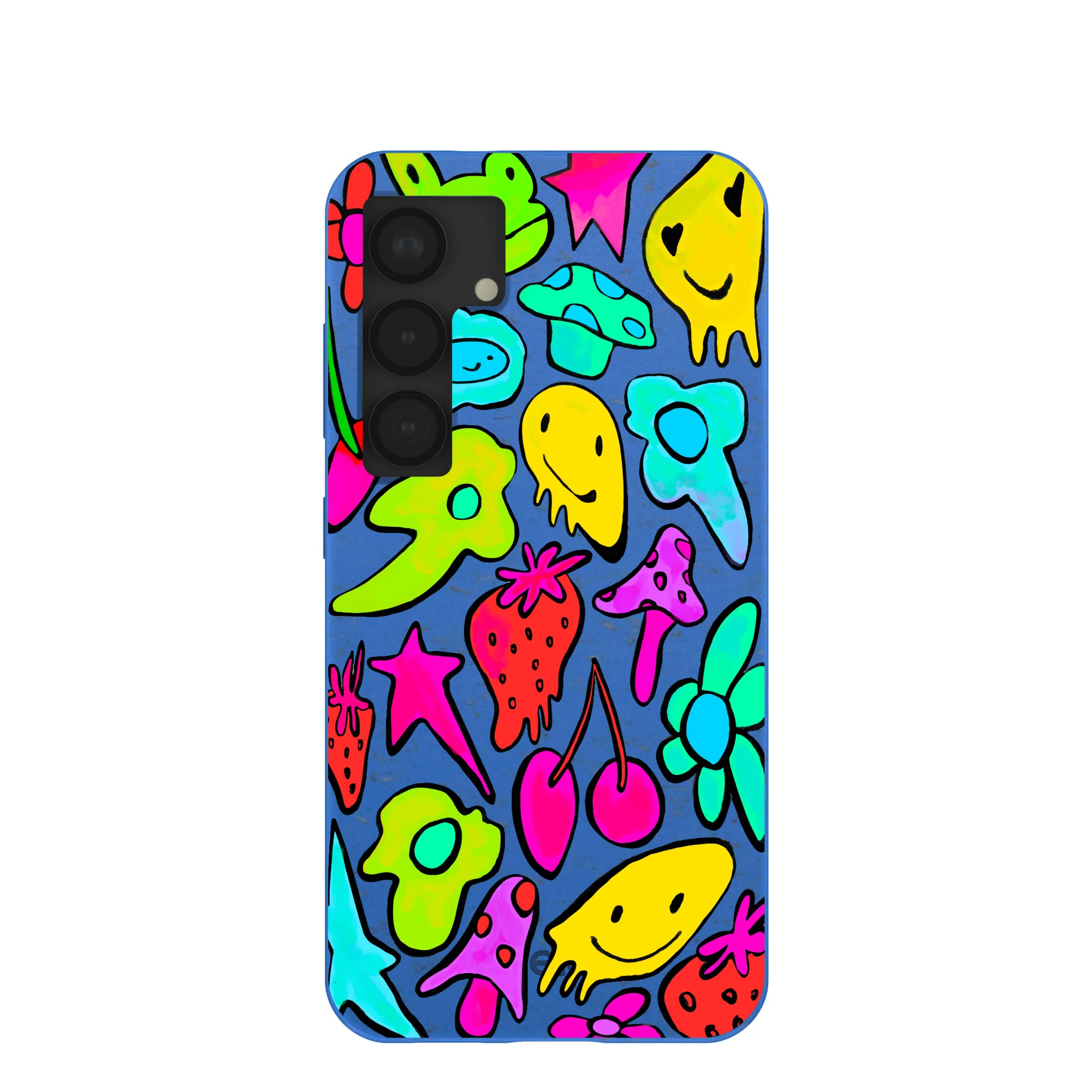 Electric Blue Melty Mood Samsung Galaxy S25 Case