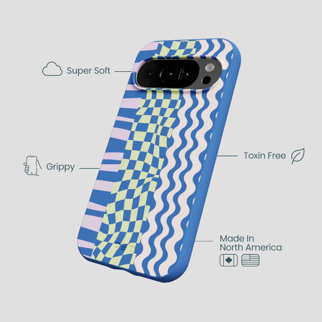 Electric Blue Mixed Up Google Pixel 10/10 Pro Case - Image 4