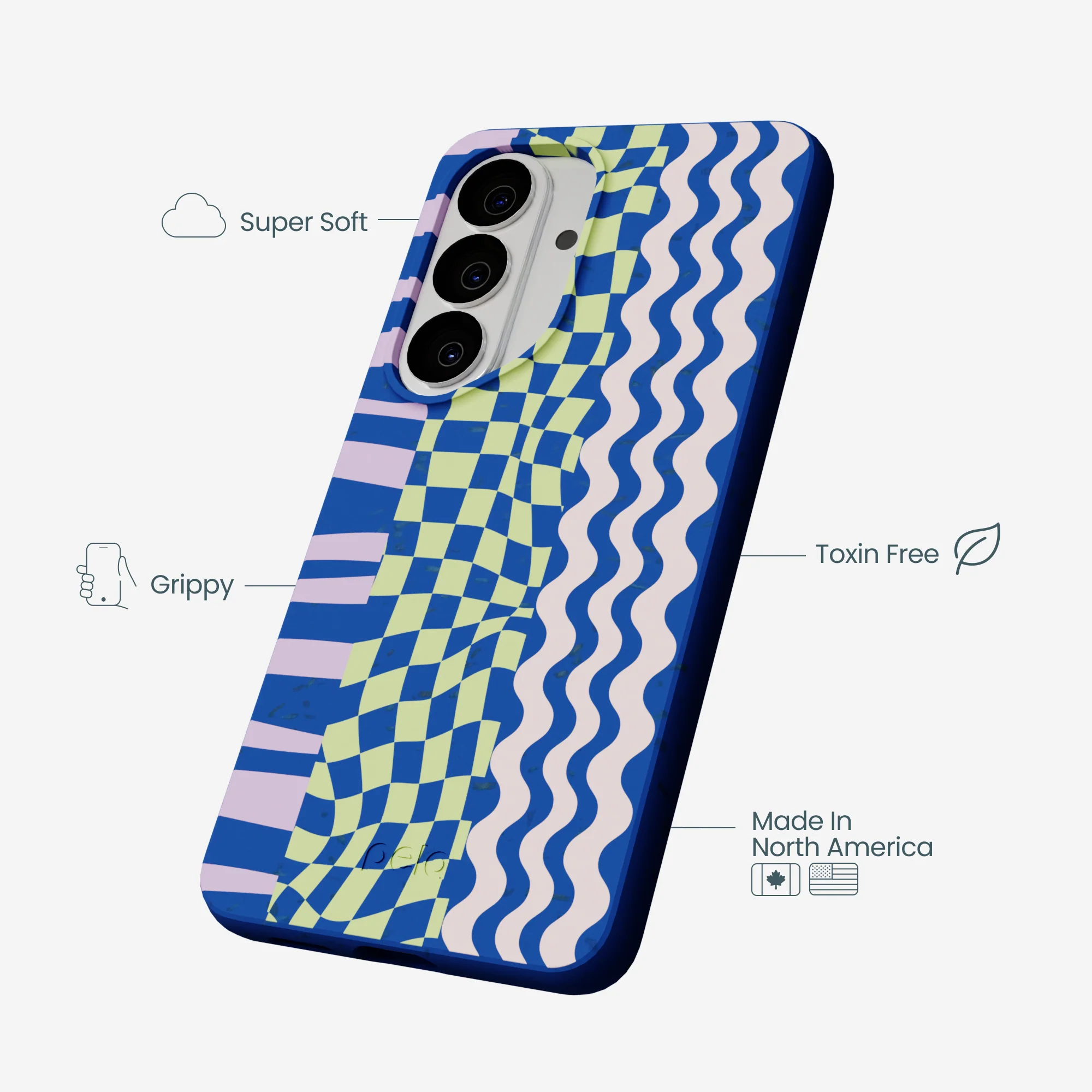 Electric Blue Mixed Up Samsung Galaxy S26 Case - Image 4