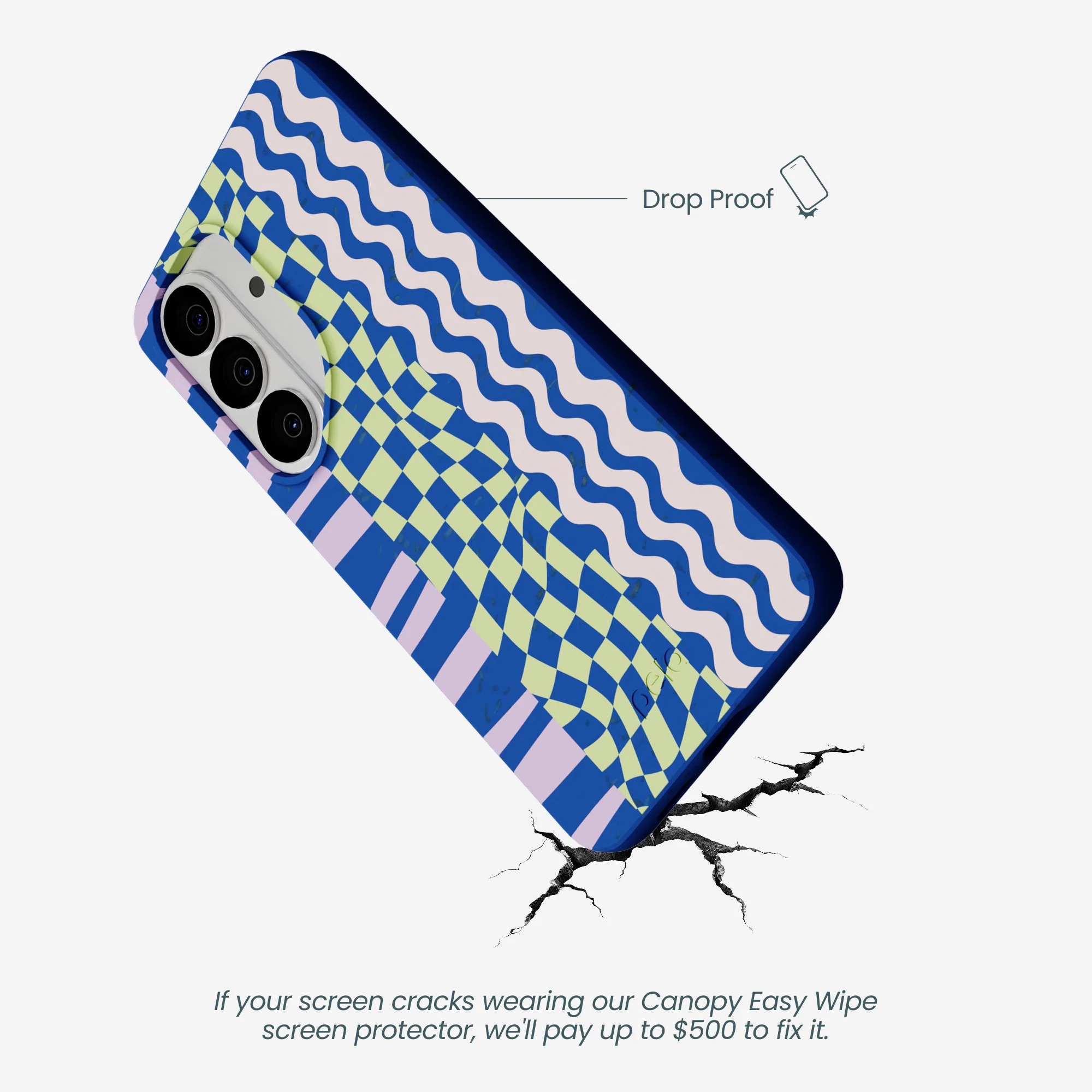 Electric Blue Mixed Up Samsung Galaxy S26 Case - Image 5