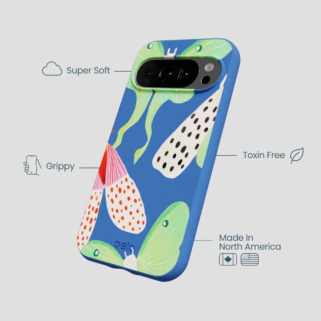 Electric Blue Mothopia Google Pixel 10/10 Pro Case - Image 3