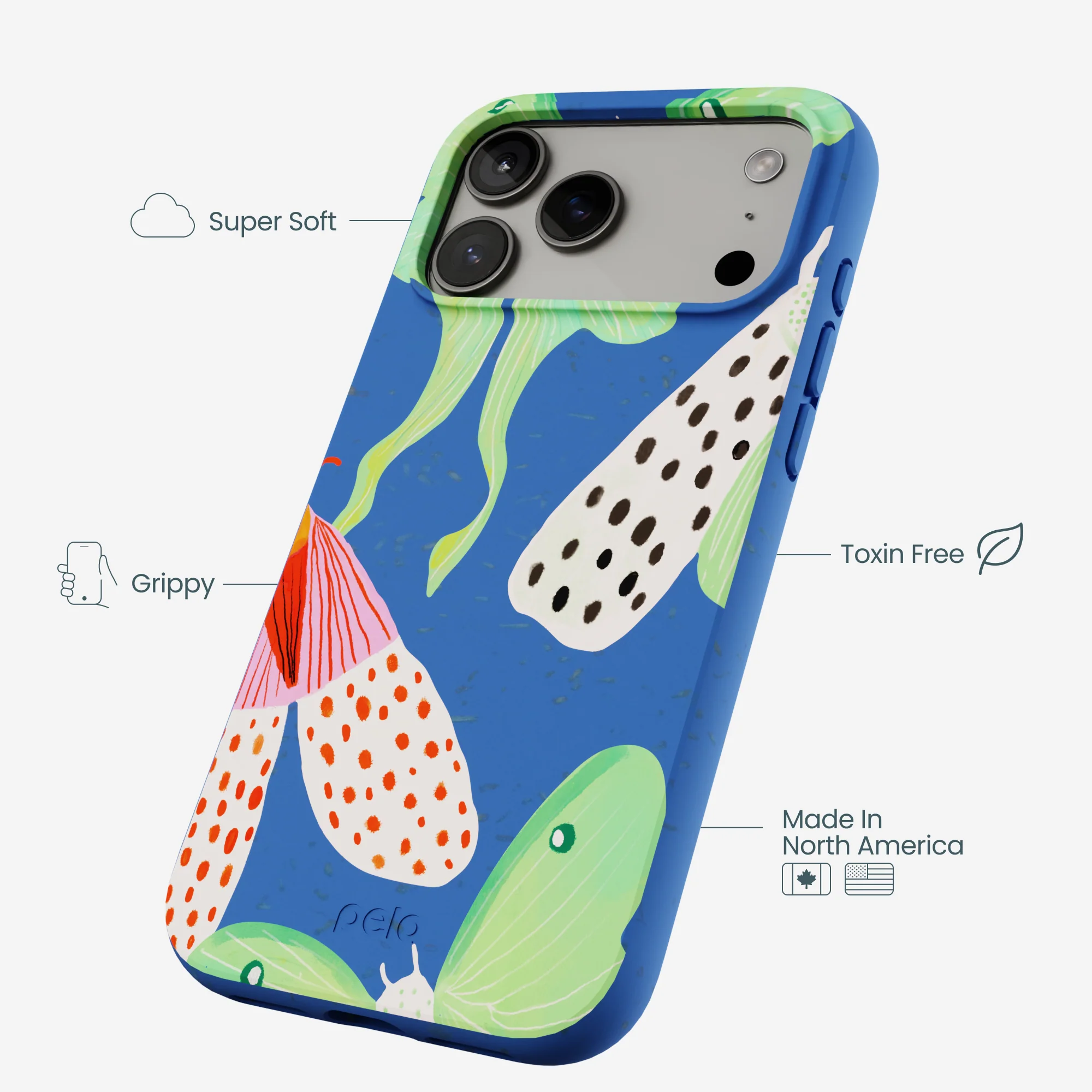 Electric Blue Mothopia iPhone 17 Pro Max Case - Image 4