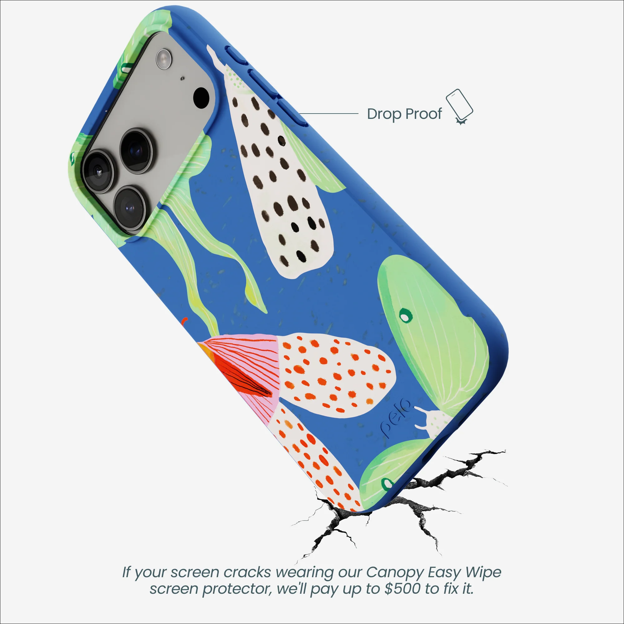 Electric Blue Mothopia iPhone 17 Pro Max Case - Image 5
