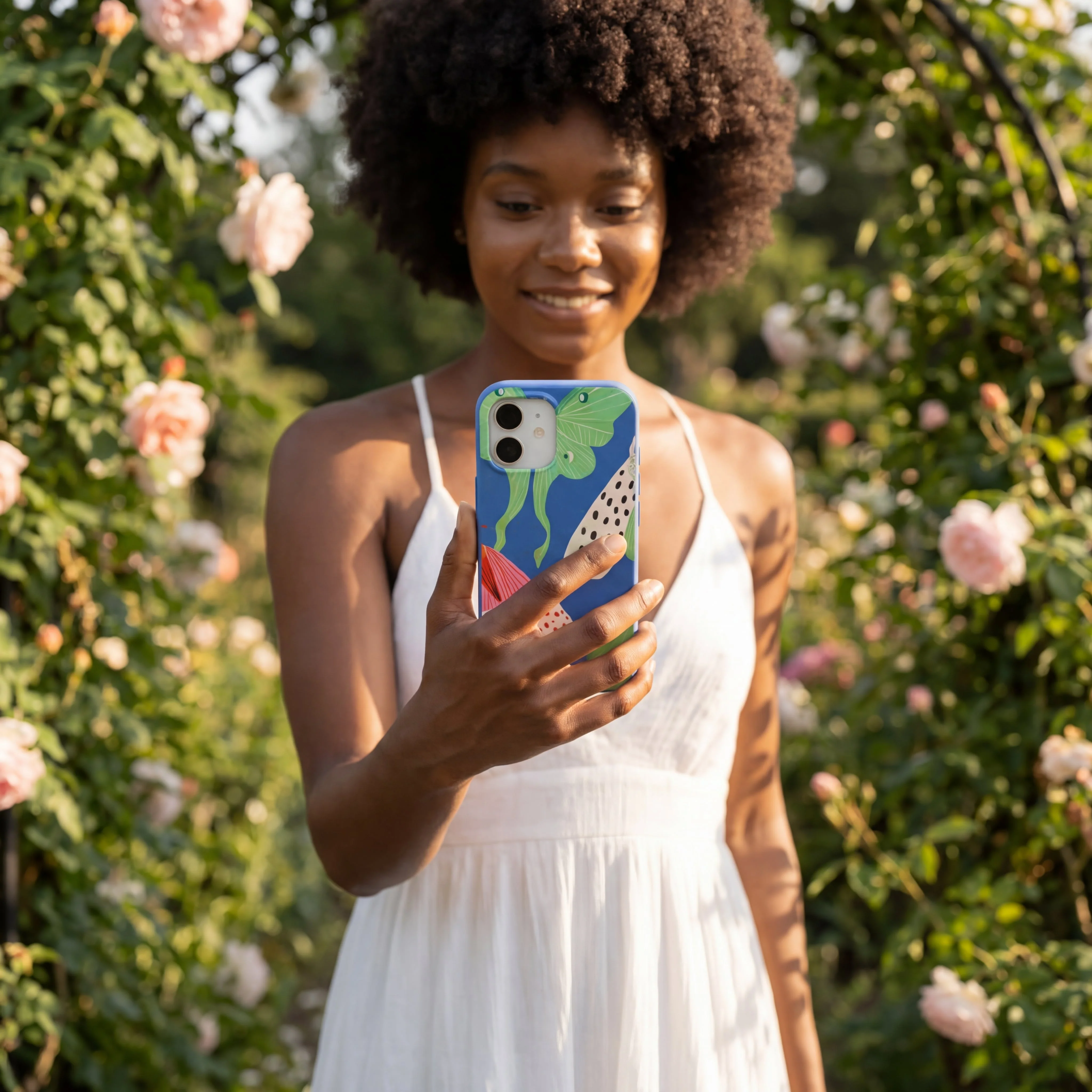 Electric Blue Mothopia iPhone Air Case - Image 2