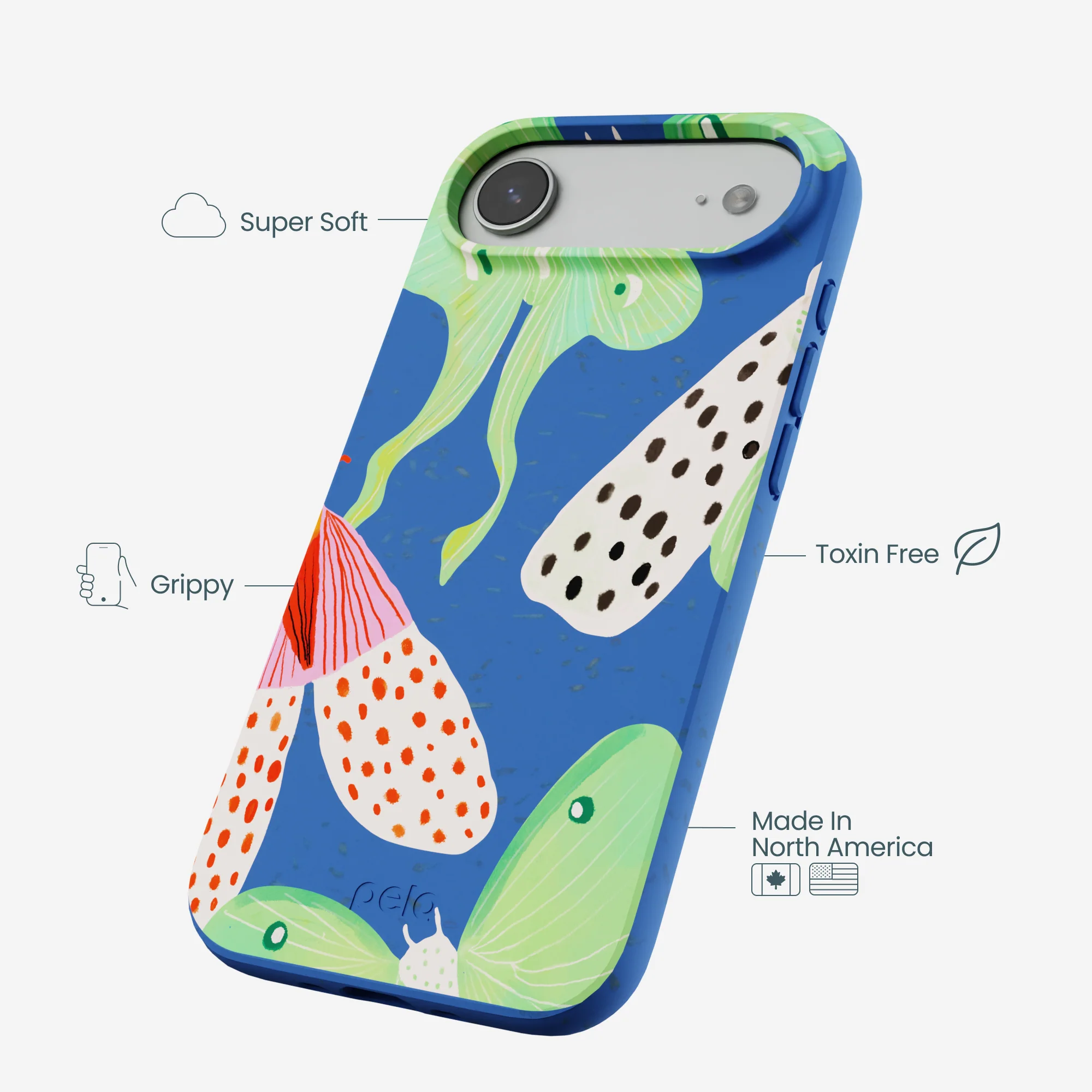 Electric Blue Mothopia iPhone Air Case - Image 4
