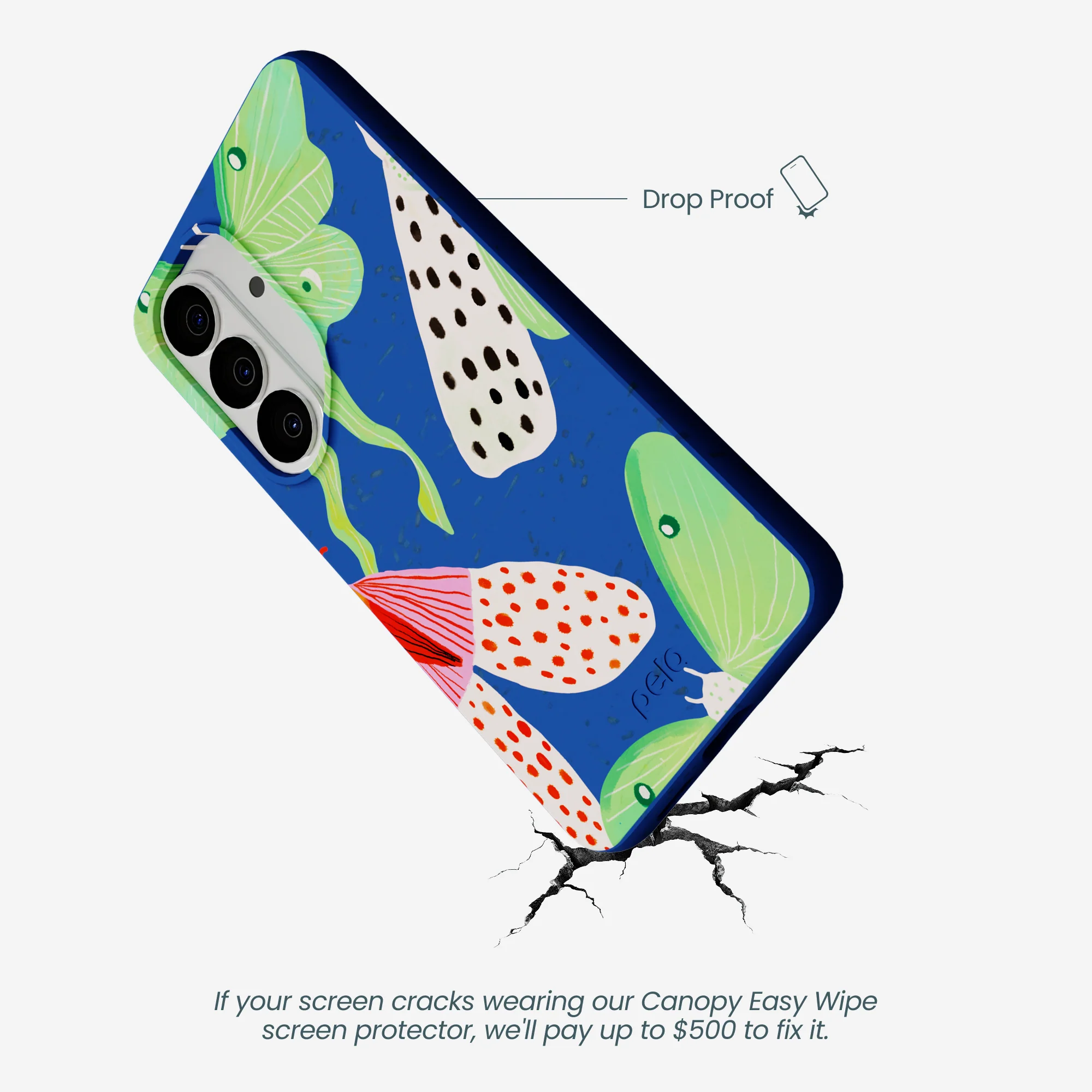 Electric Blue Mothopia Samsung Galaxy S26 Case - Image 4