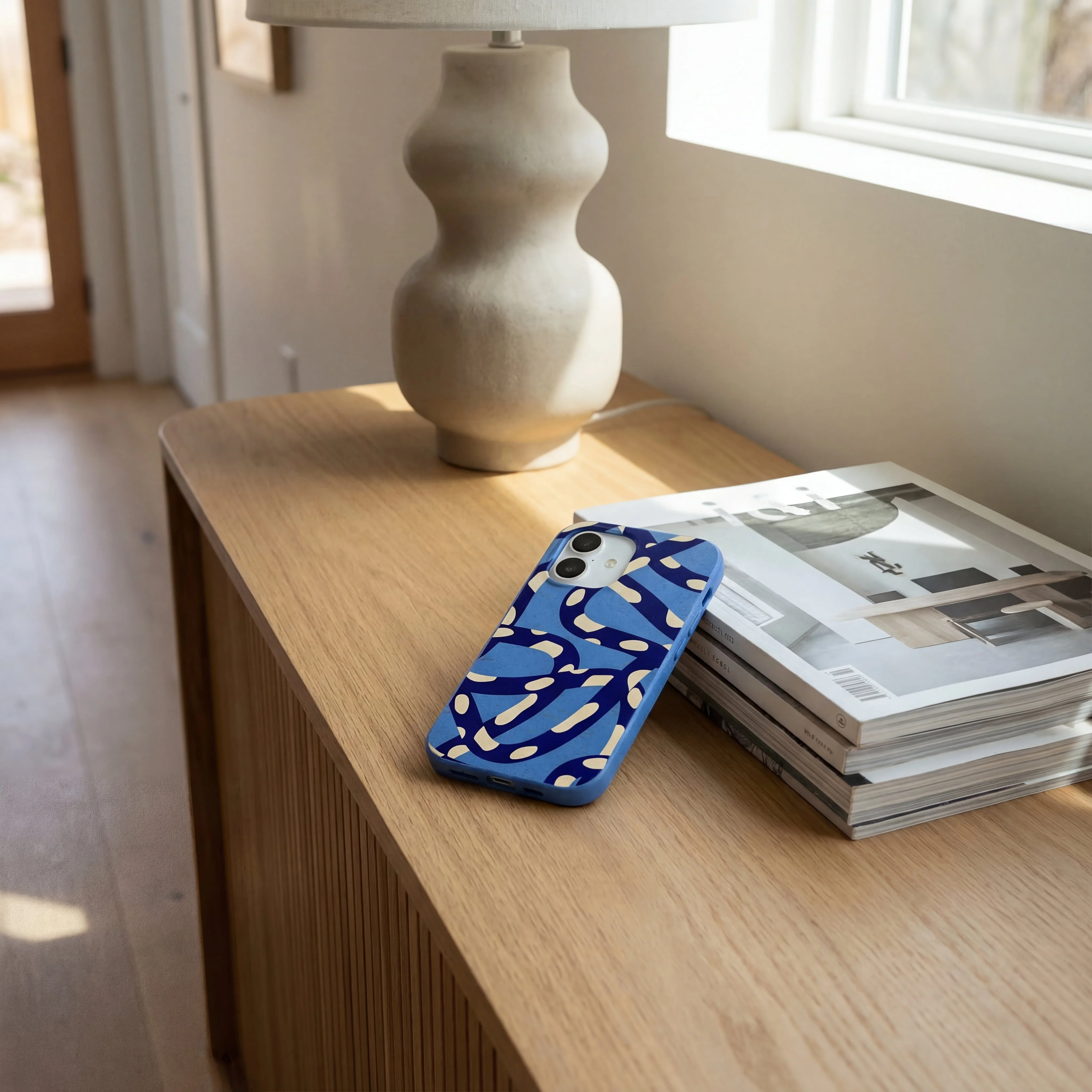 Electric Blue Noodles iPhone 17 Case - Image 2