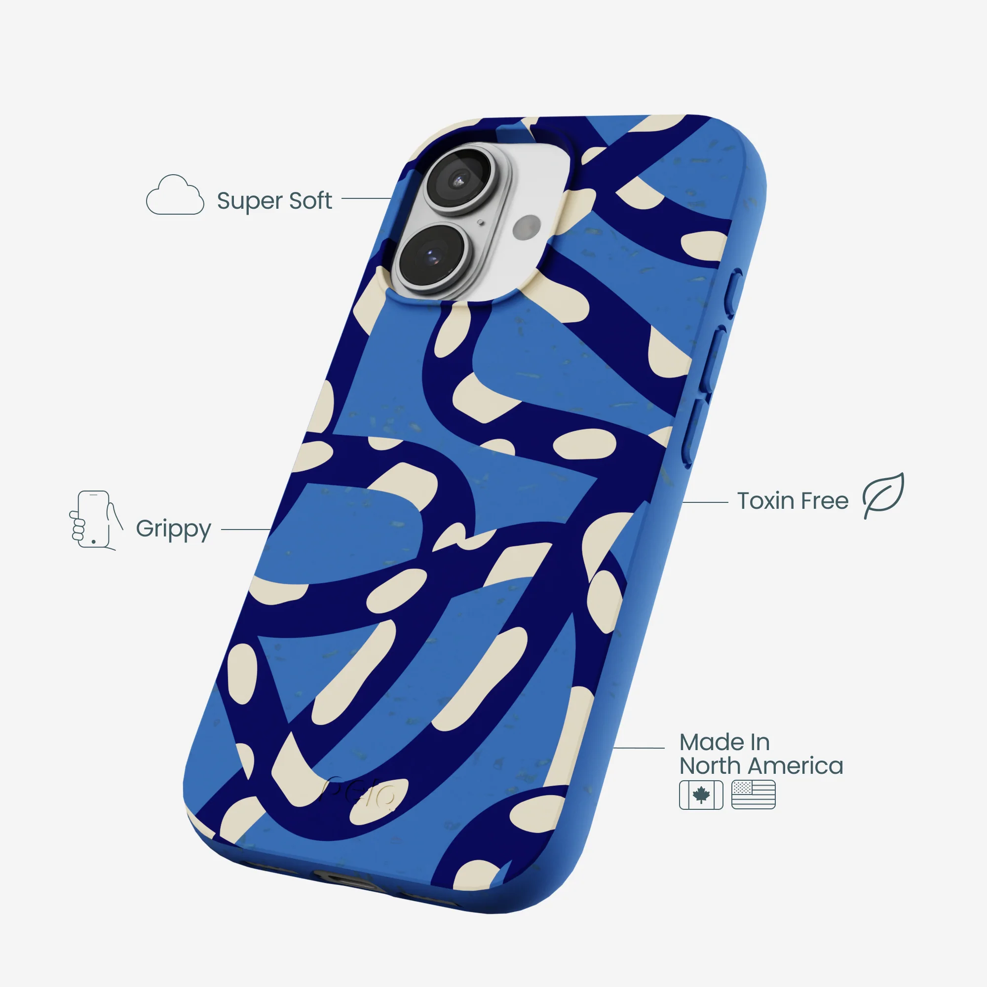 Electric Blue Noodles iPhone 17 Case - Image 4