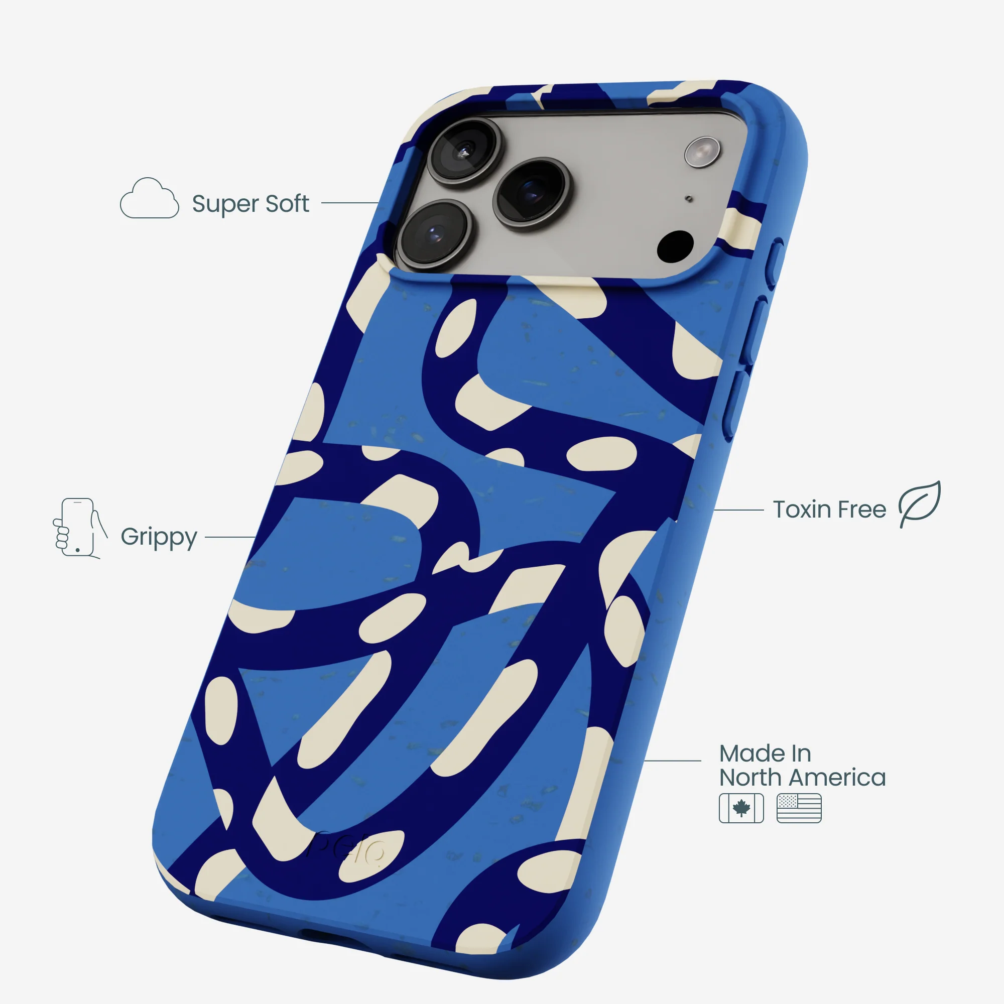 Electric Blue Noodles iPhone 17 Pro Max Case - Image 4