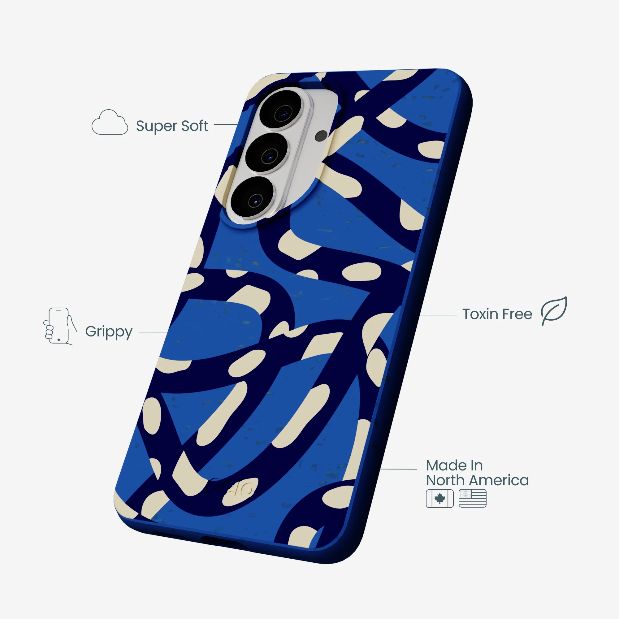 Electric Blue Noodles Samsung Galaxy S26 Case - Image 4